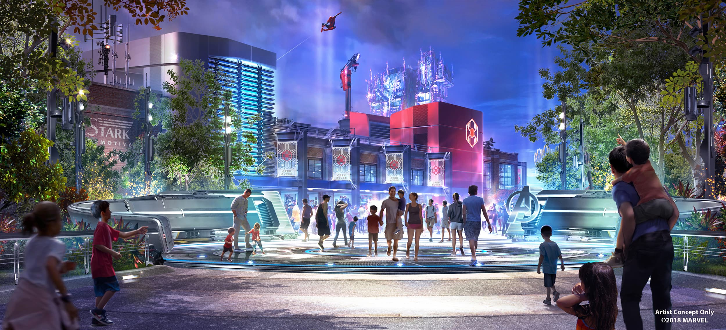 Spider-Man attraction concept art