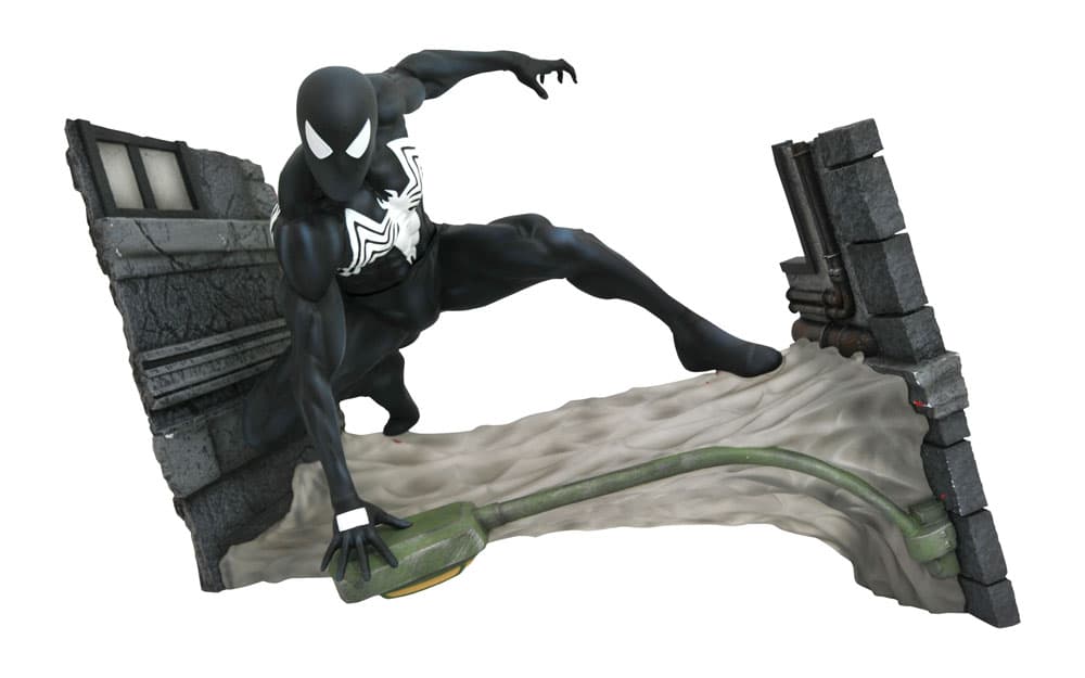 Marvel Comic Gallery FCBD Black Costume Spider-Man PVC Diorama