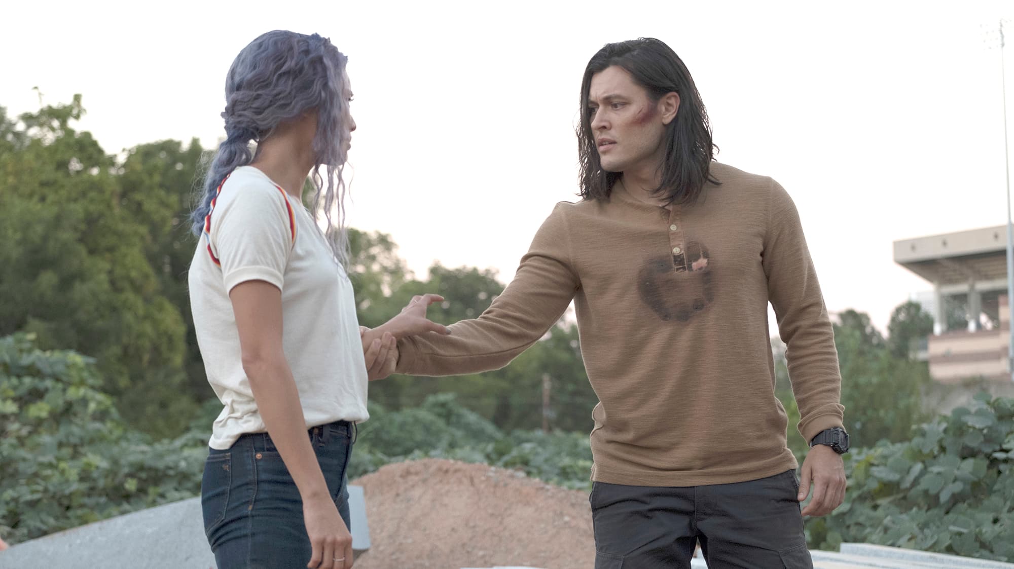 Jamie Chung and Blair Redford in "The Gifted"