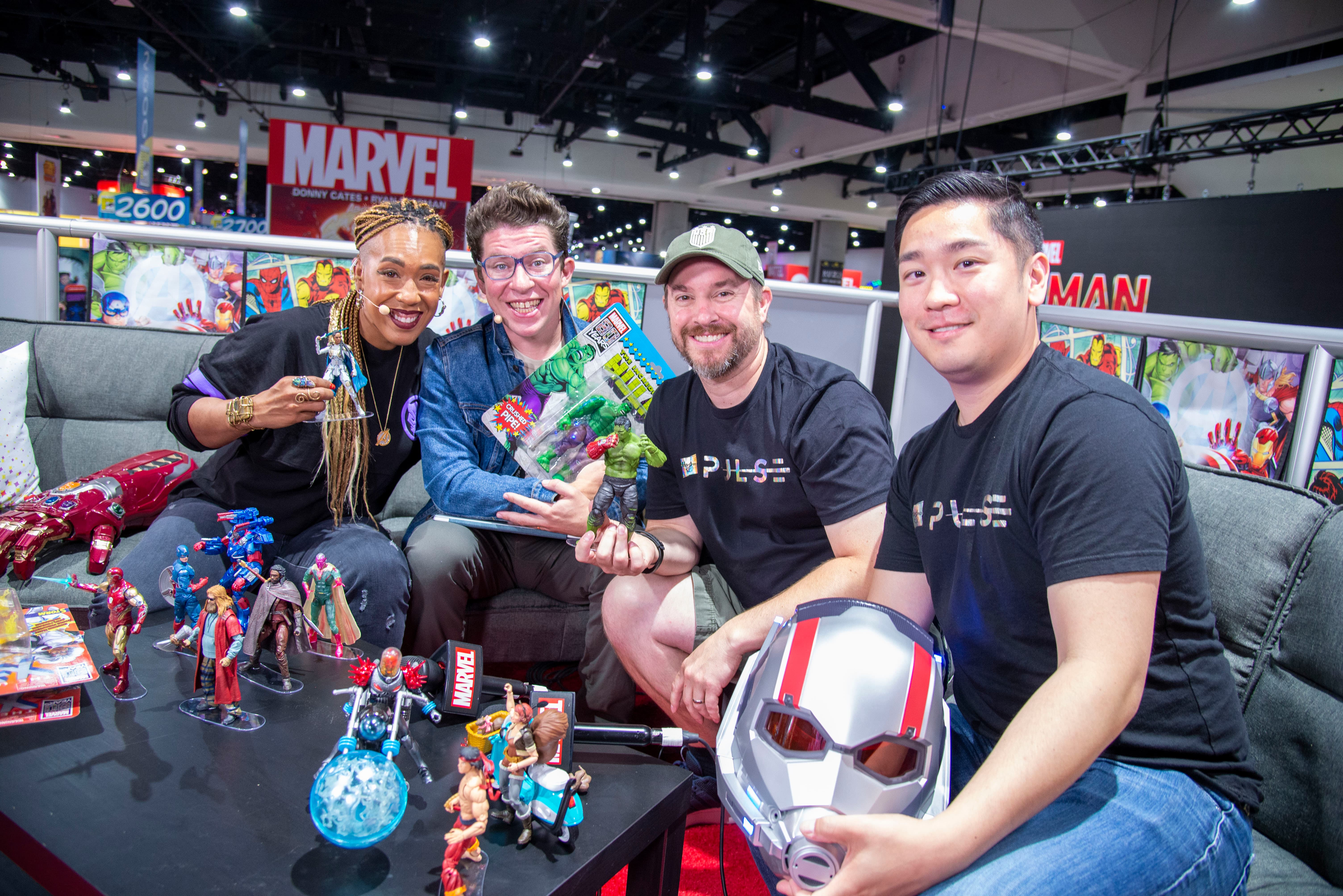 Angélique Roché and Justin Warner host Hasbro's Dwight Stall and Ryan Ting on Marvel Live!