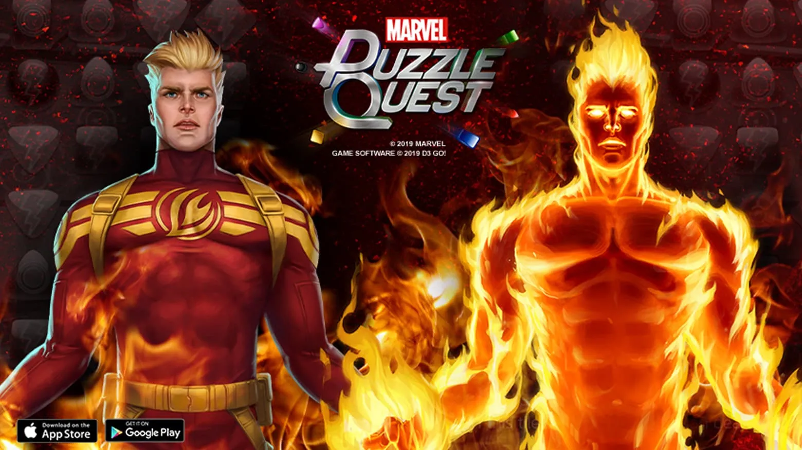 Piecing Together Marvel Puzzle Quest: Human Torch (Jim Hammond)