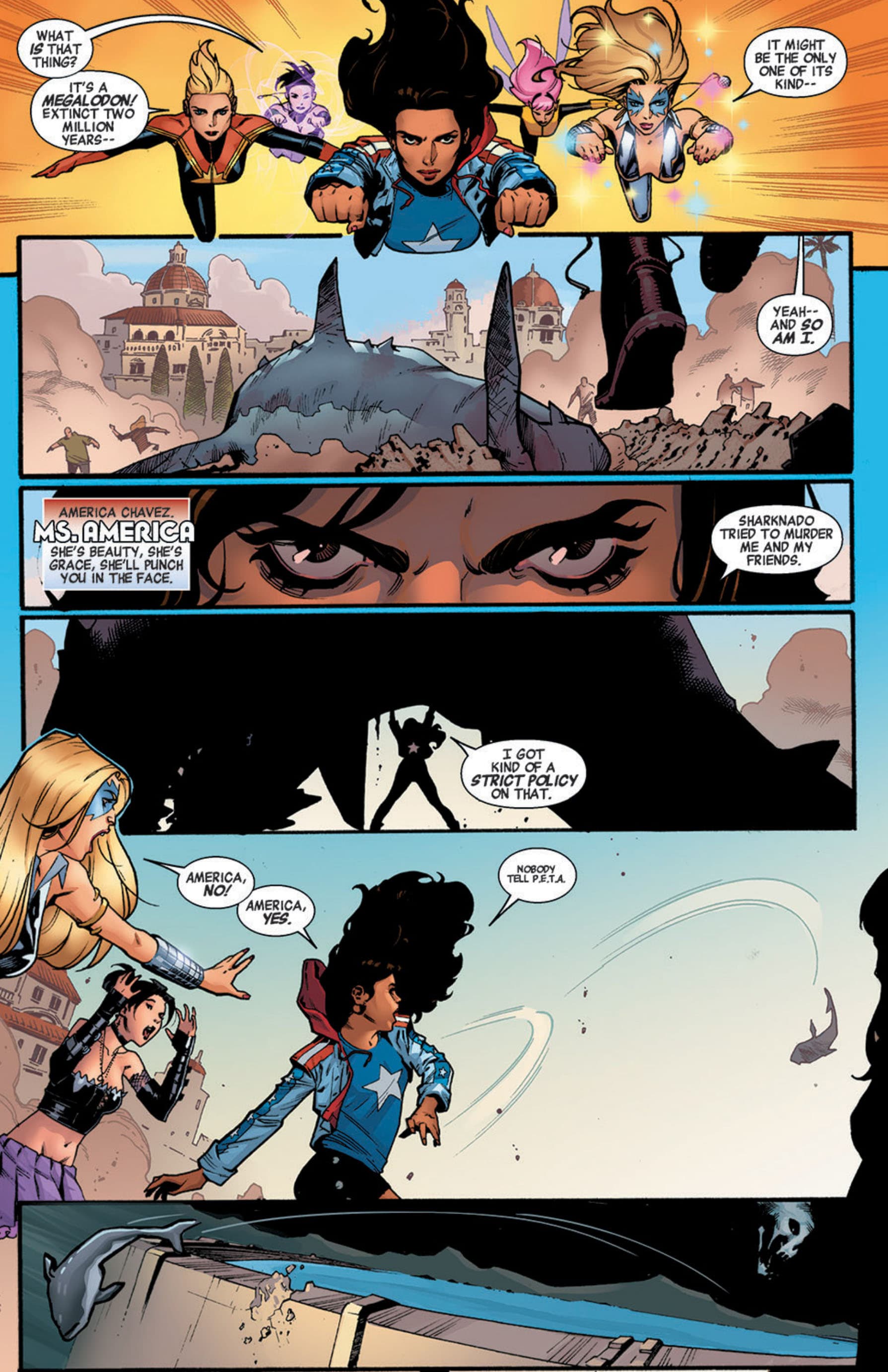 America throws a shark