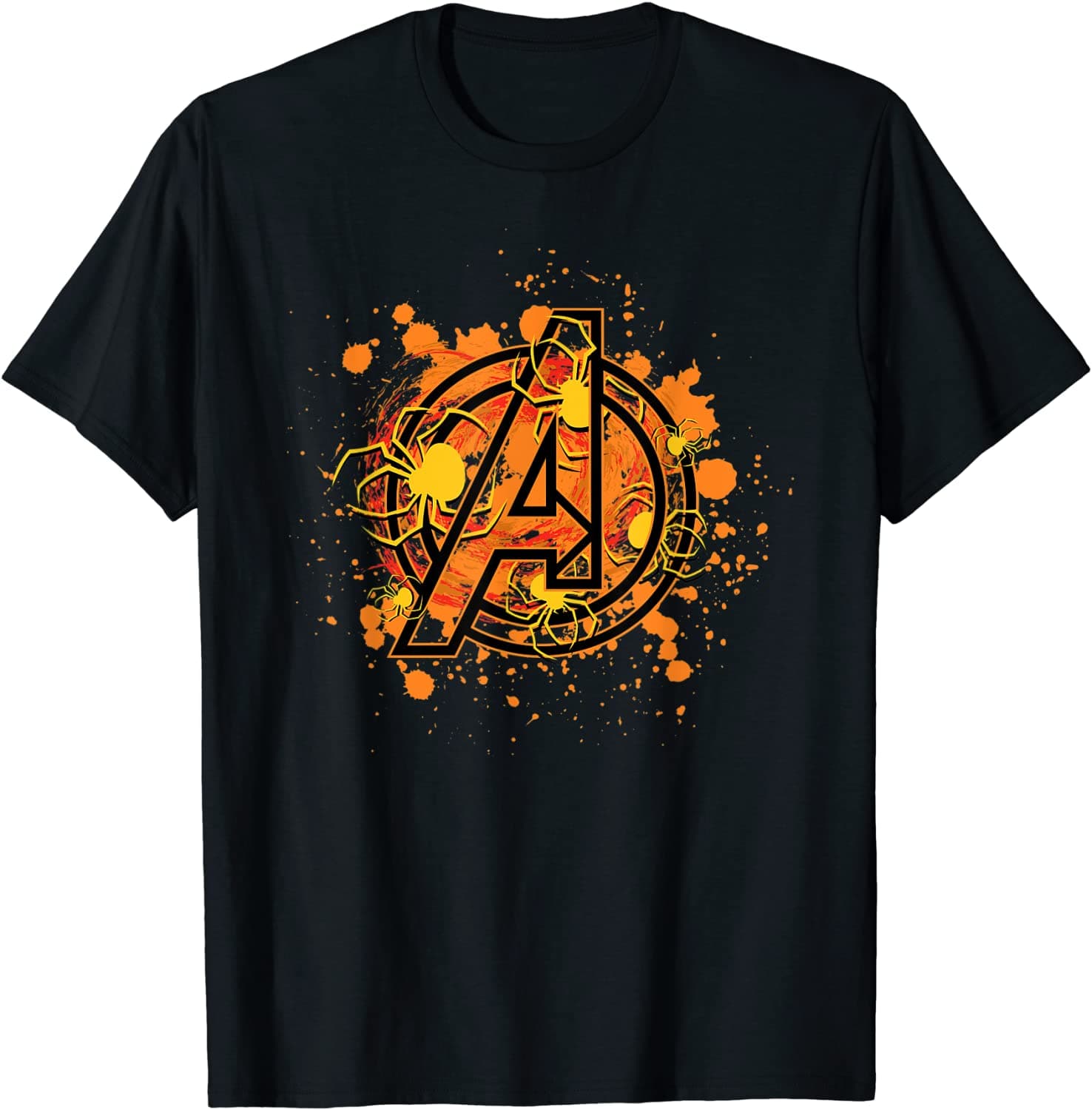 Avengers spooky spiders t-shirt / shop it <a href=”https://www.amazon.com/Marvel-Avengers-Spiders-Halloween-T-Shirt/dp/B07W1VGL3K?ref_=ast_sto_dp&th=1&psc=1”>here</a>
