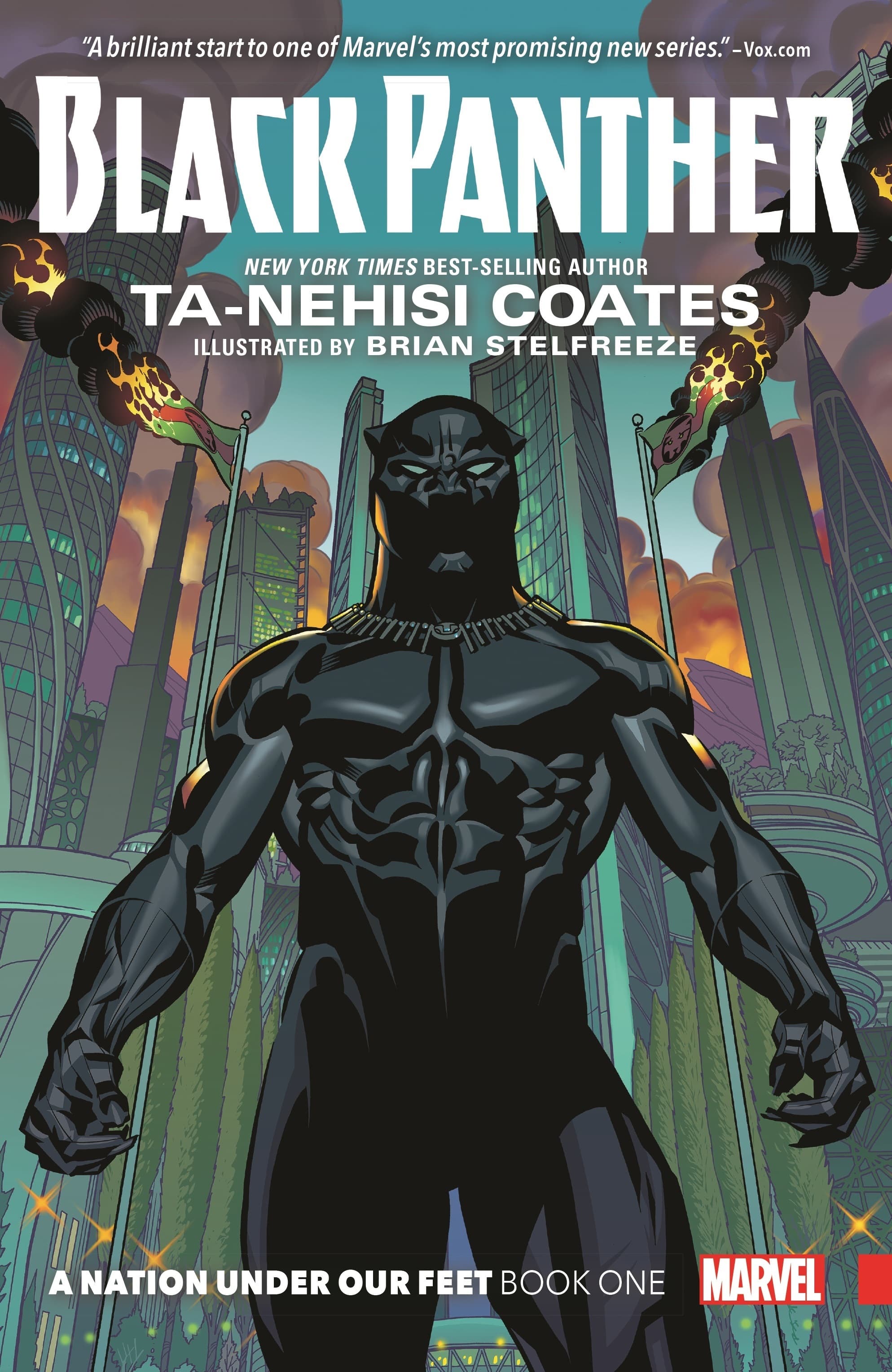Cover to BLACK PANTHER: A NATION UNDER OUR FEET BOOK 1.