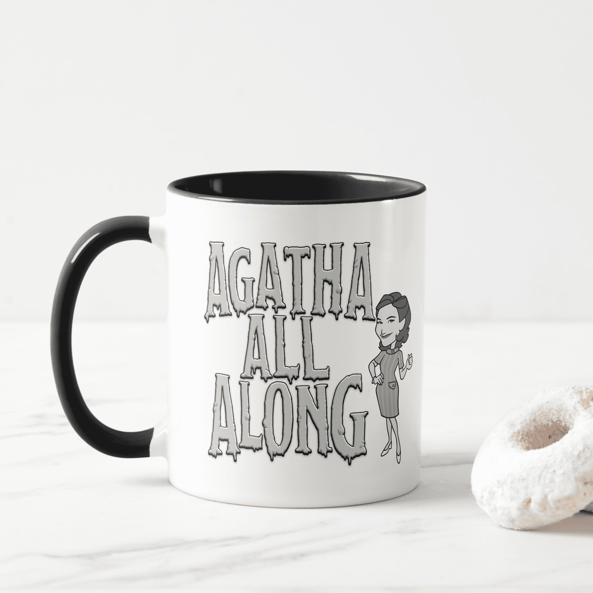 <a href=https://www.zazzle.com/agatha_all_along_mug-168962655487966318>’Agatha All Along’ Mug</a> / Zazzle