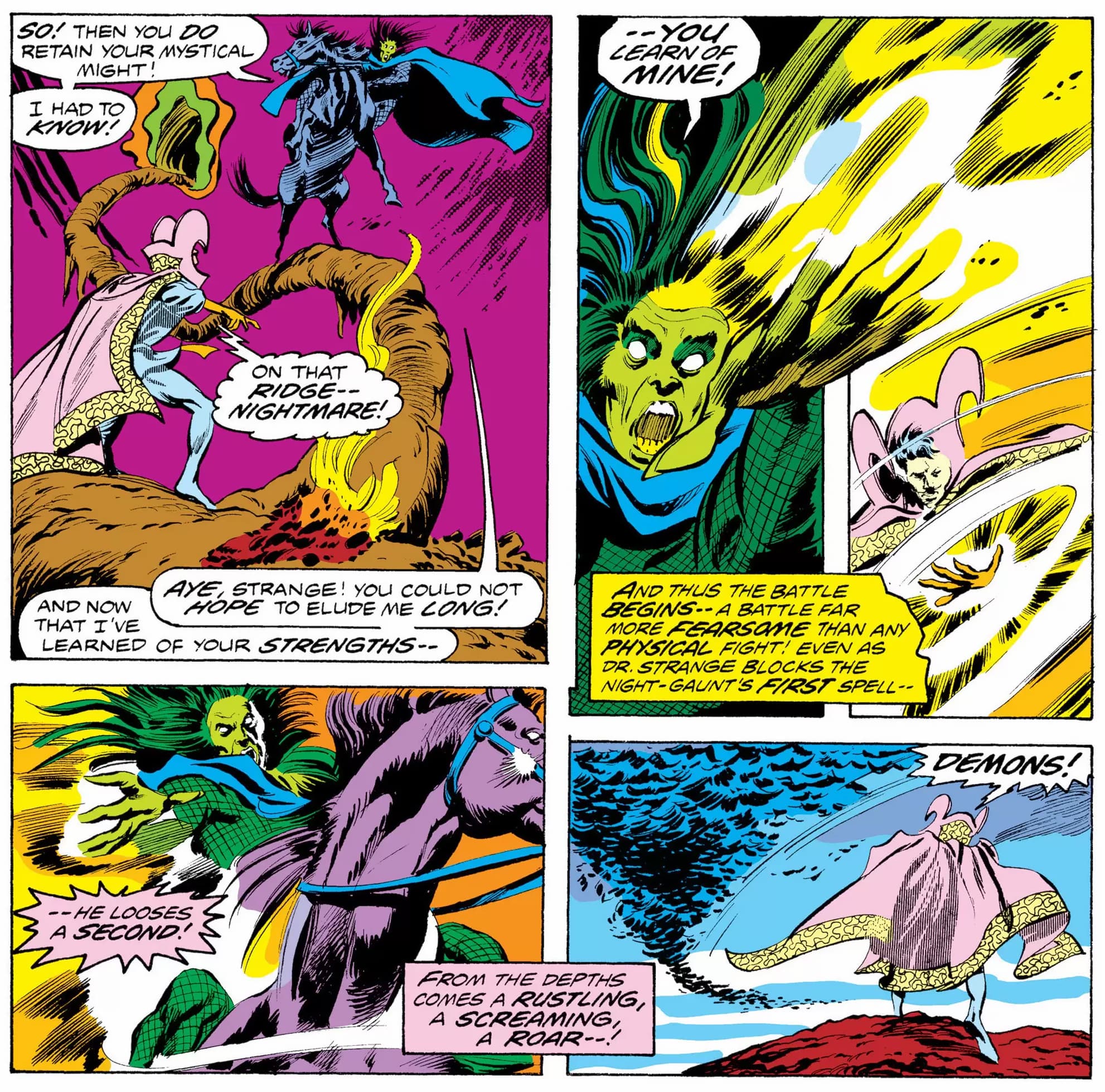 DOCTOR STRANGE (1974) #13 artwork by Gene Colan and Tom Palmer