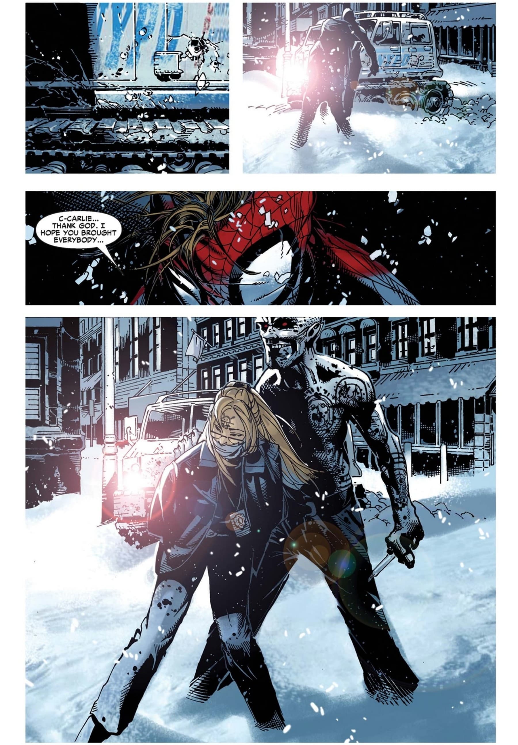 AMAZING SPIDER-MAN (1999) #557 page by Zeb Wells and Chris Bachalo