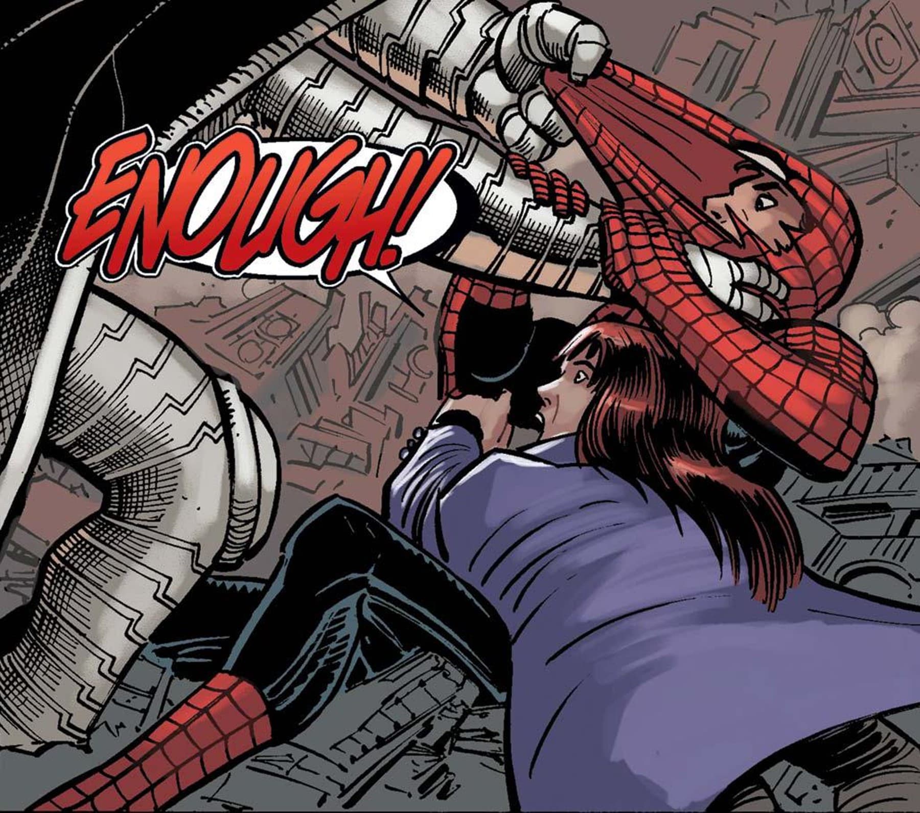 THE AMAZING SPIDER-MAN (2022) #22 panel by Zeb Wells and John Romita Jr.