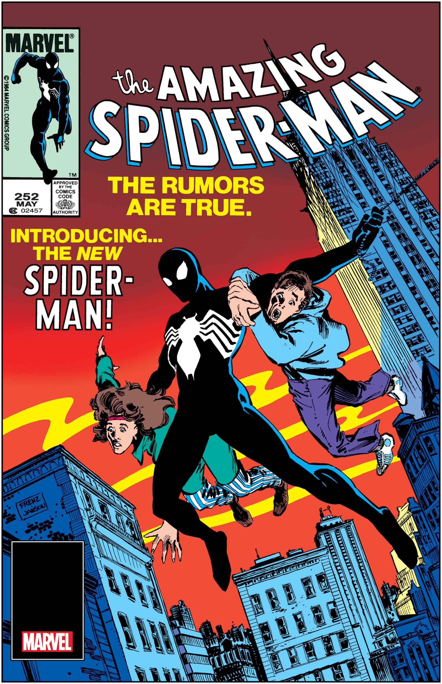 AMAZING SPIDER-MAN #252 FACSIMILE EDITION cover by Ron Frenz