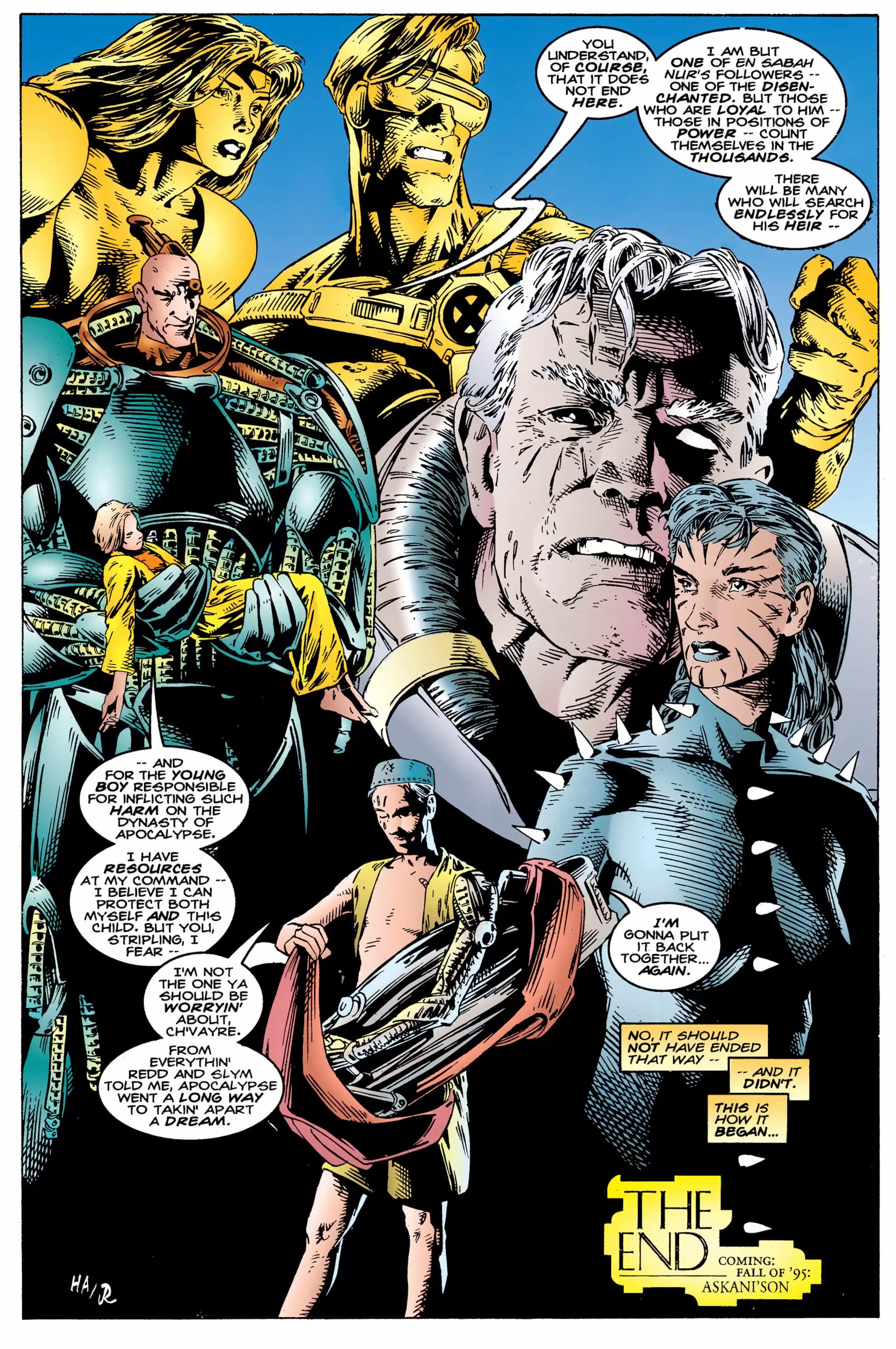 ADVENTURES OF CYCLOPS AND PHOENIX (1994) #4 artwork by Gene Ha, Joe Rubinstein, and Kevin Somers