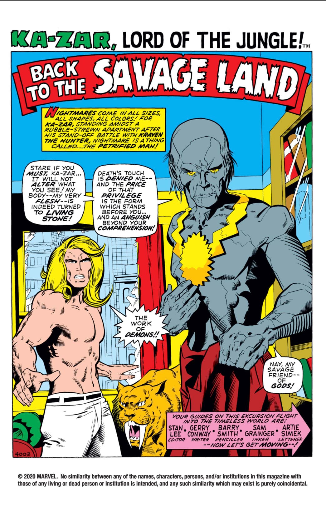 ASTONISHING TALES (1970) #3 by Gerry Conway and Barry Smith