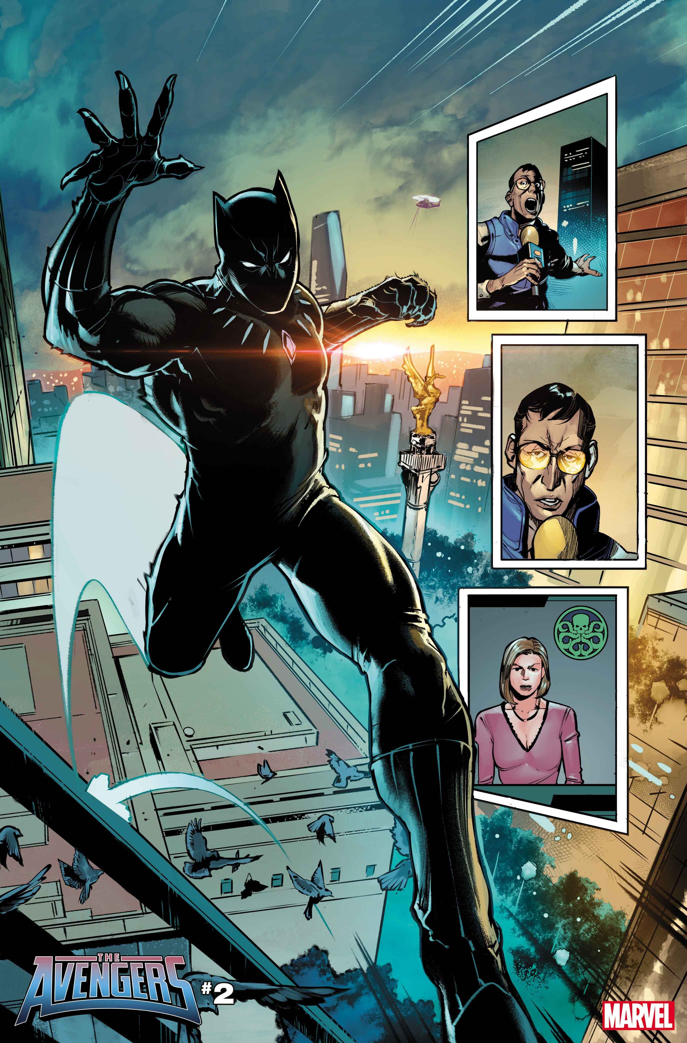 AVENGERS (2023) #2 interior artwork by C.F. Villa