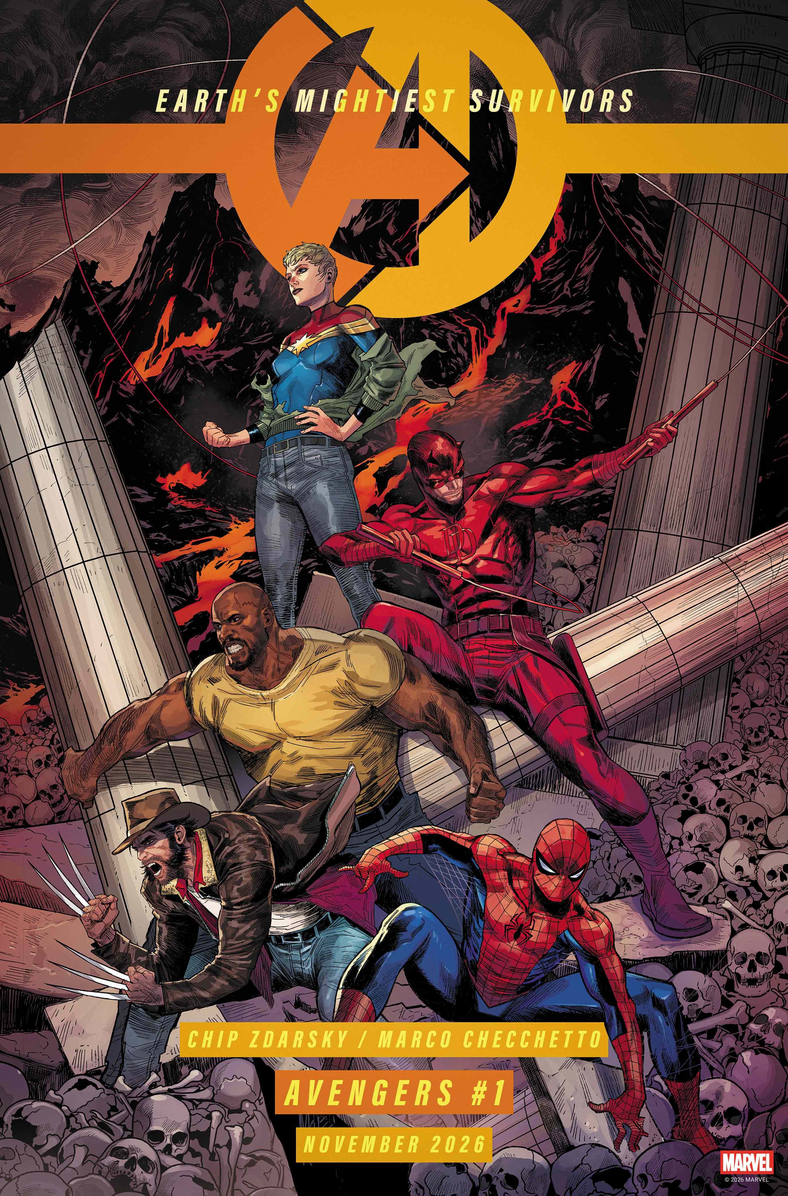  AVENGERS #1 Cover by Marco Checchetto