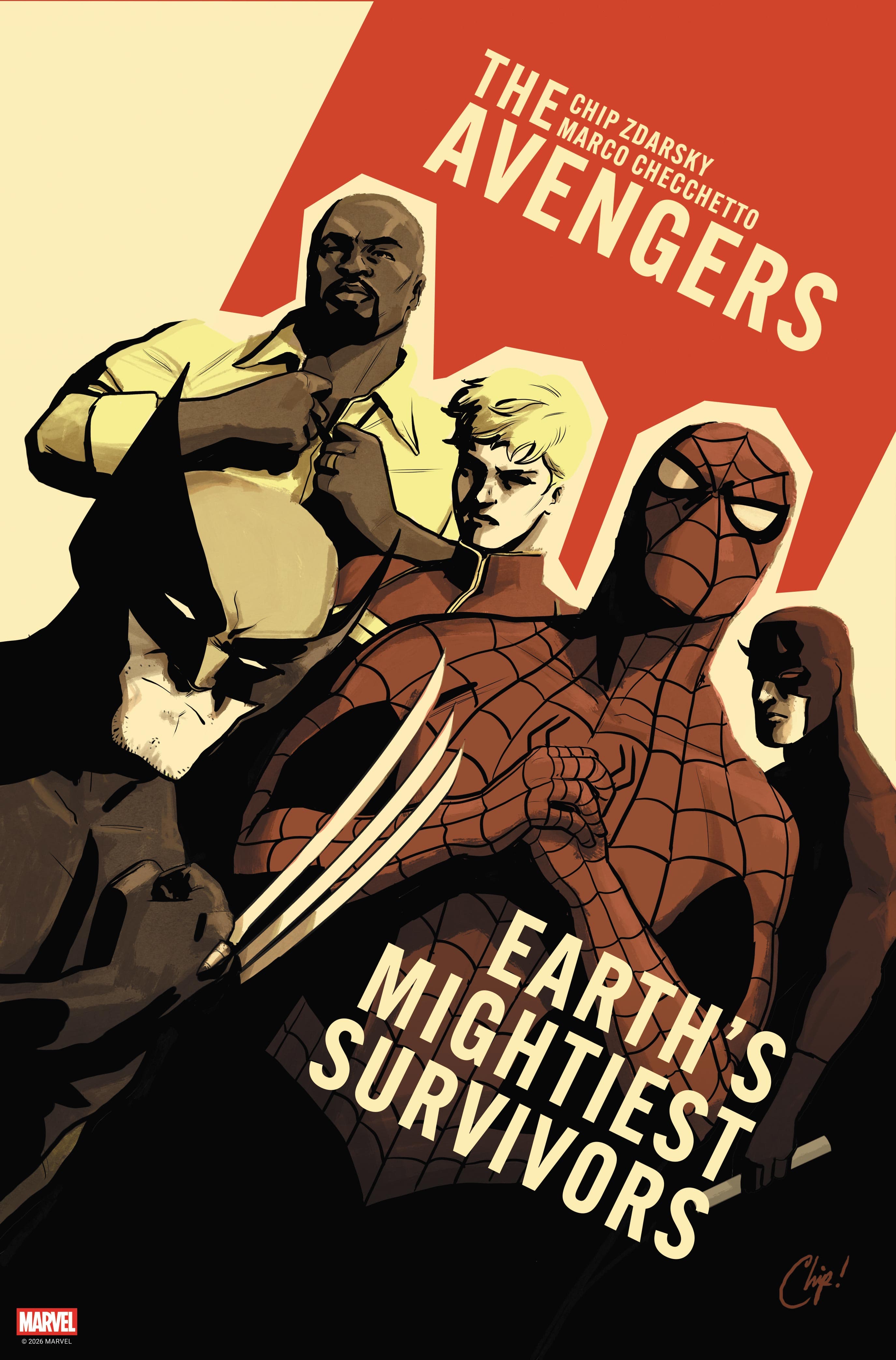 AVENGERS #1 variant cover by Chip Zdarsky