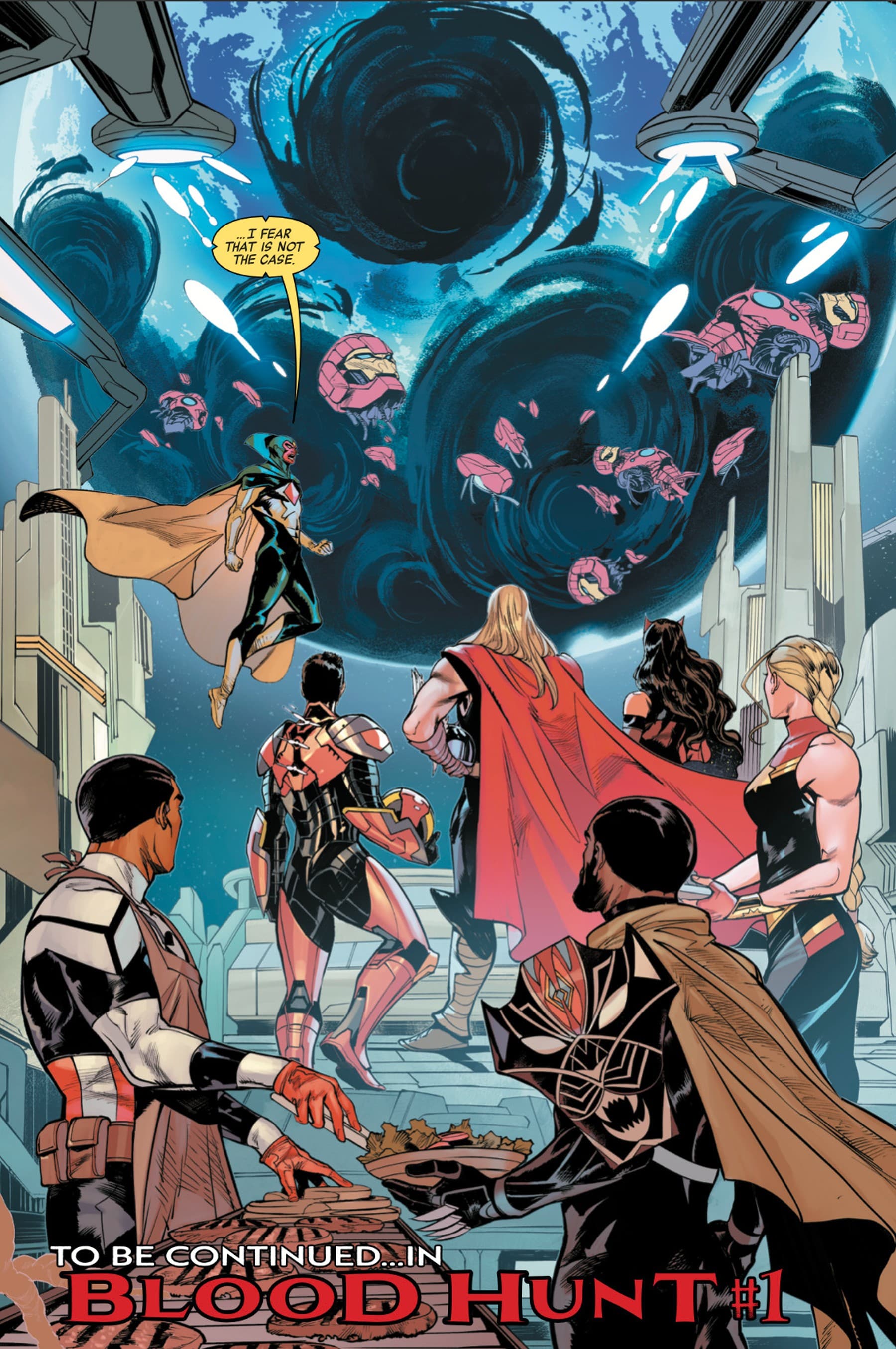 AVENGERS (2023) #13 page by Jed MacKay and Francesco Mortarino