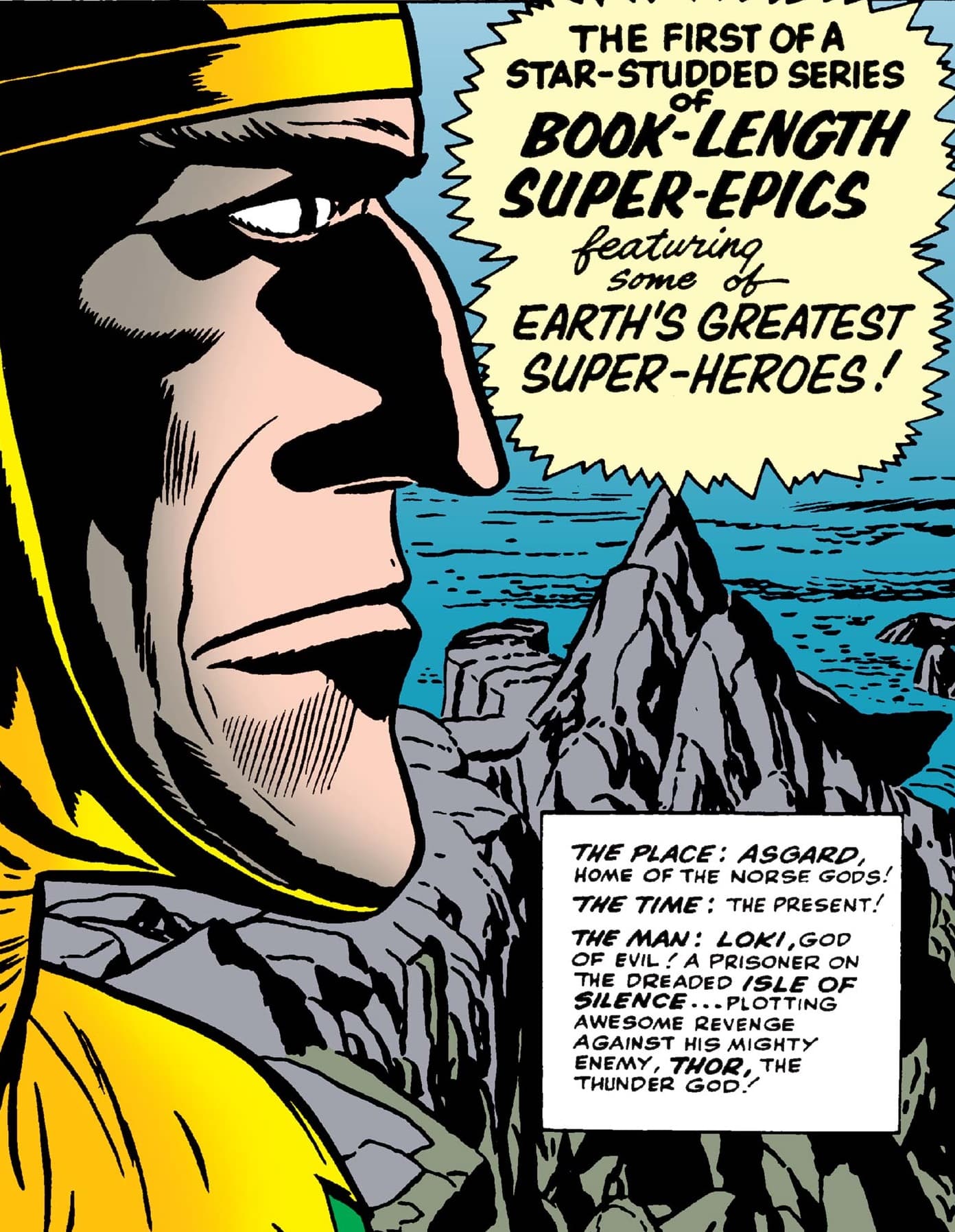 Loki contemplates his next plot on the Isle of Silence.