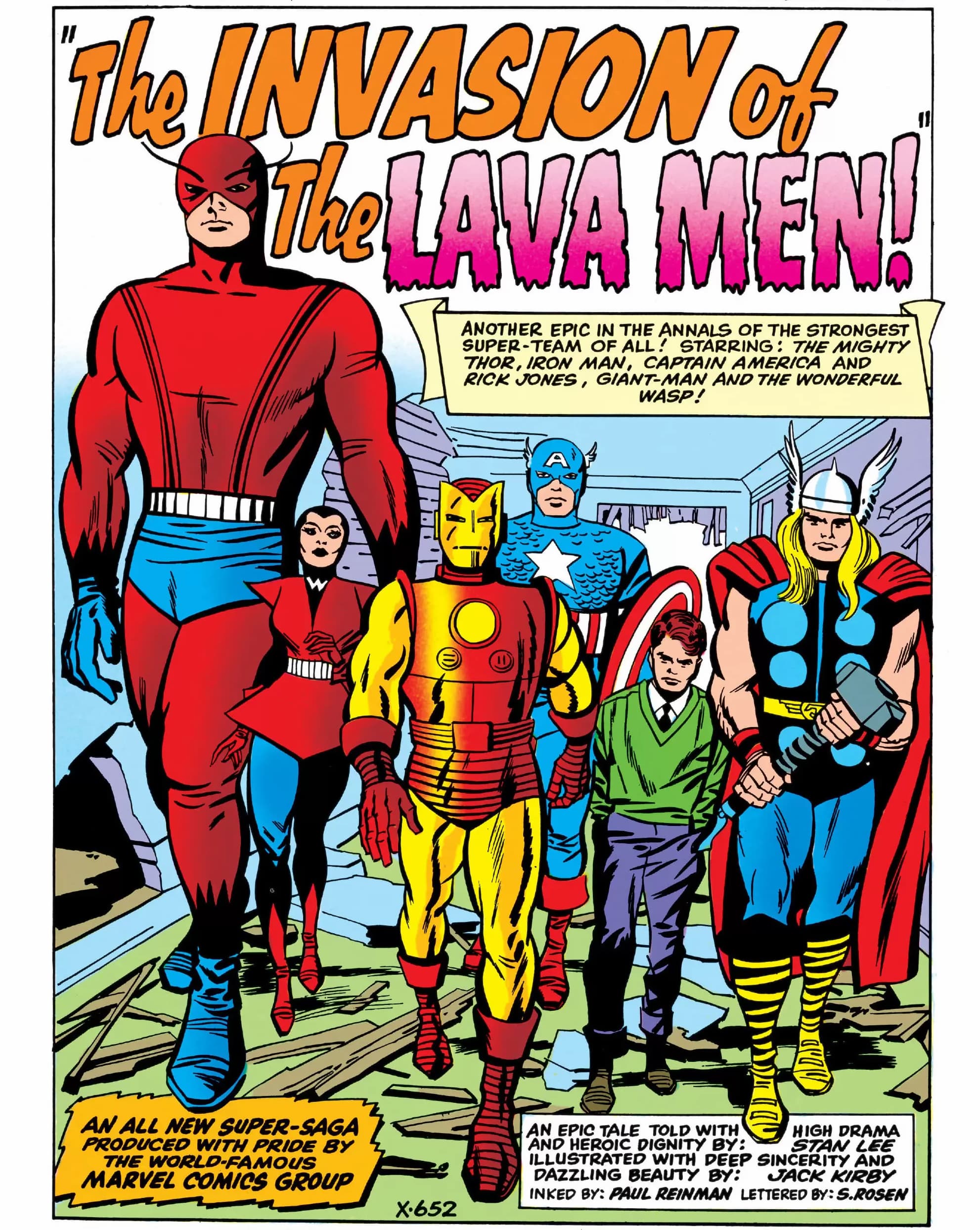 AVENGERS (1963) #10 artwork by Jack Kirby, Paul Reinman, and Stan Goldberg
