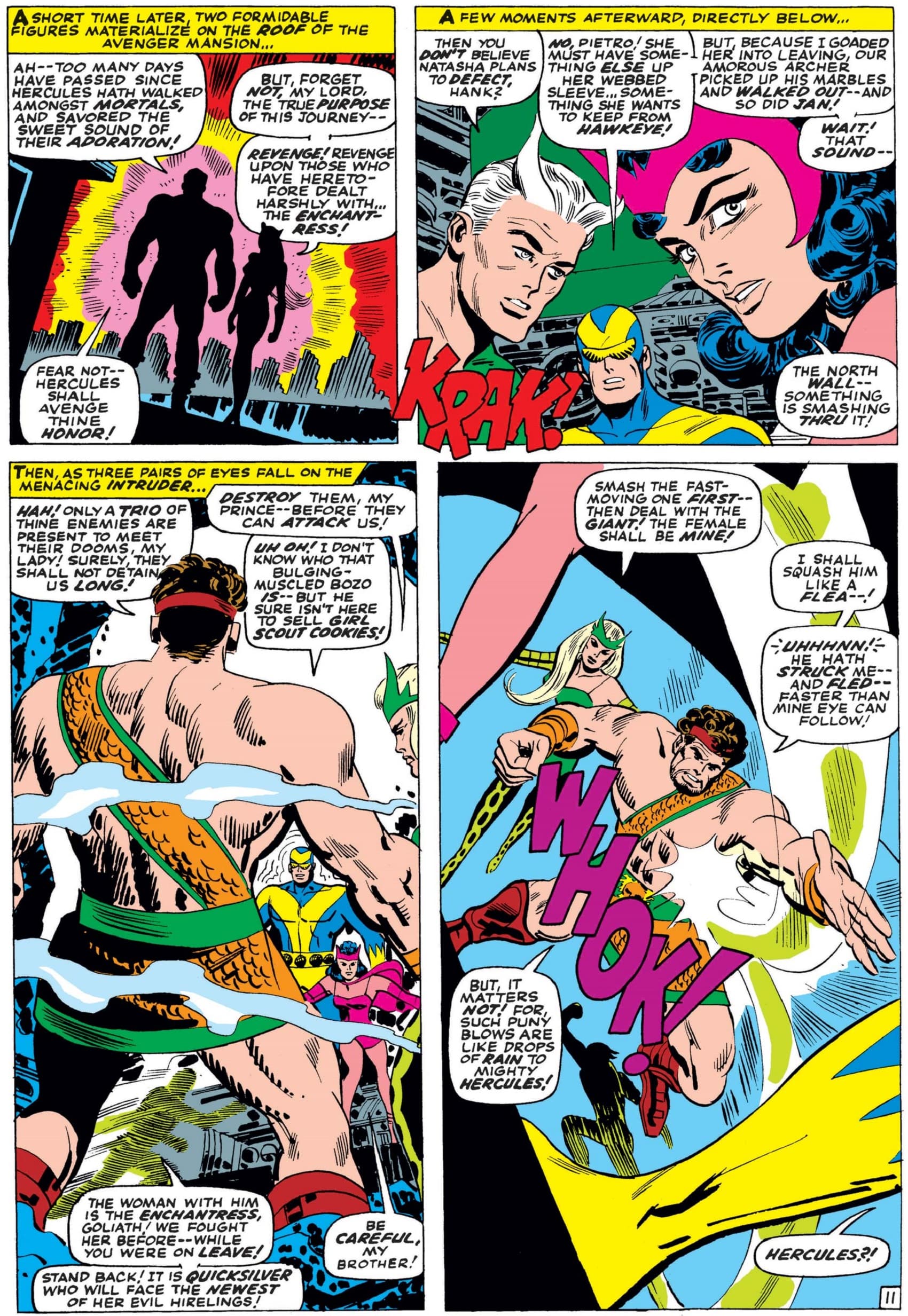 Hercules’ first encounter with the team in AVENGERS (1963) #38.