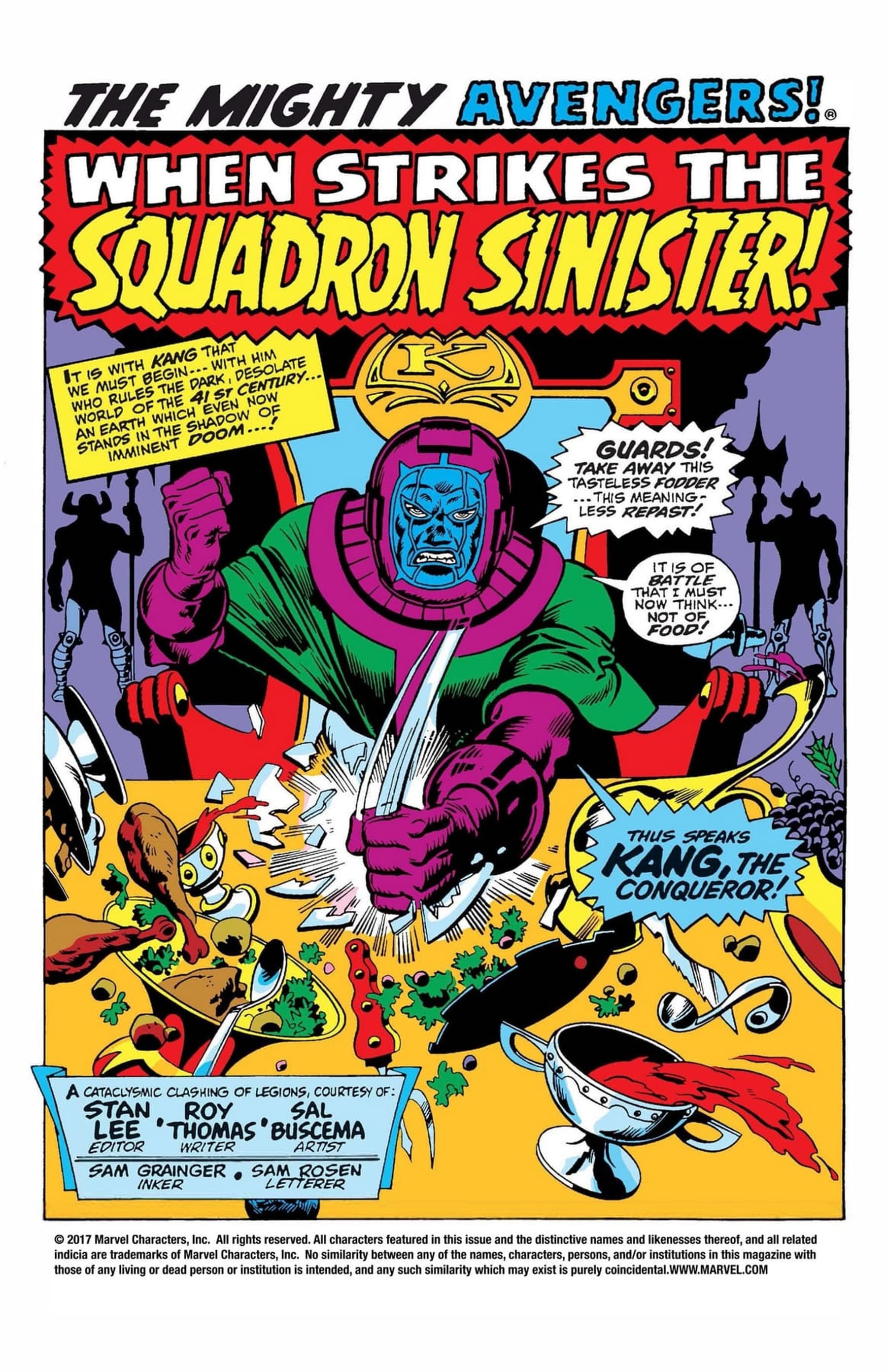 AVENGERS (1963) #69 page by Roy Thomas and Sal Buscema