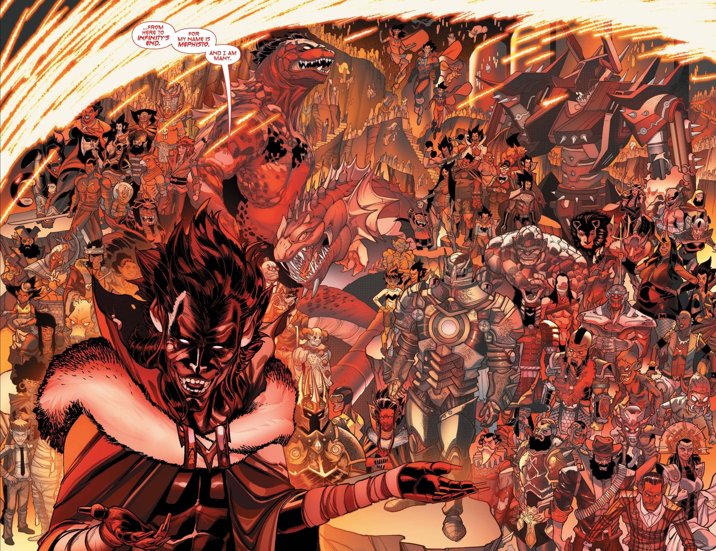 AVENGERS (2018) #55 panel by Jason Aaron and Javier Garrón