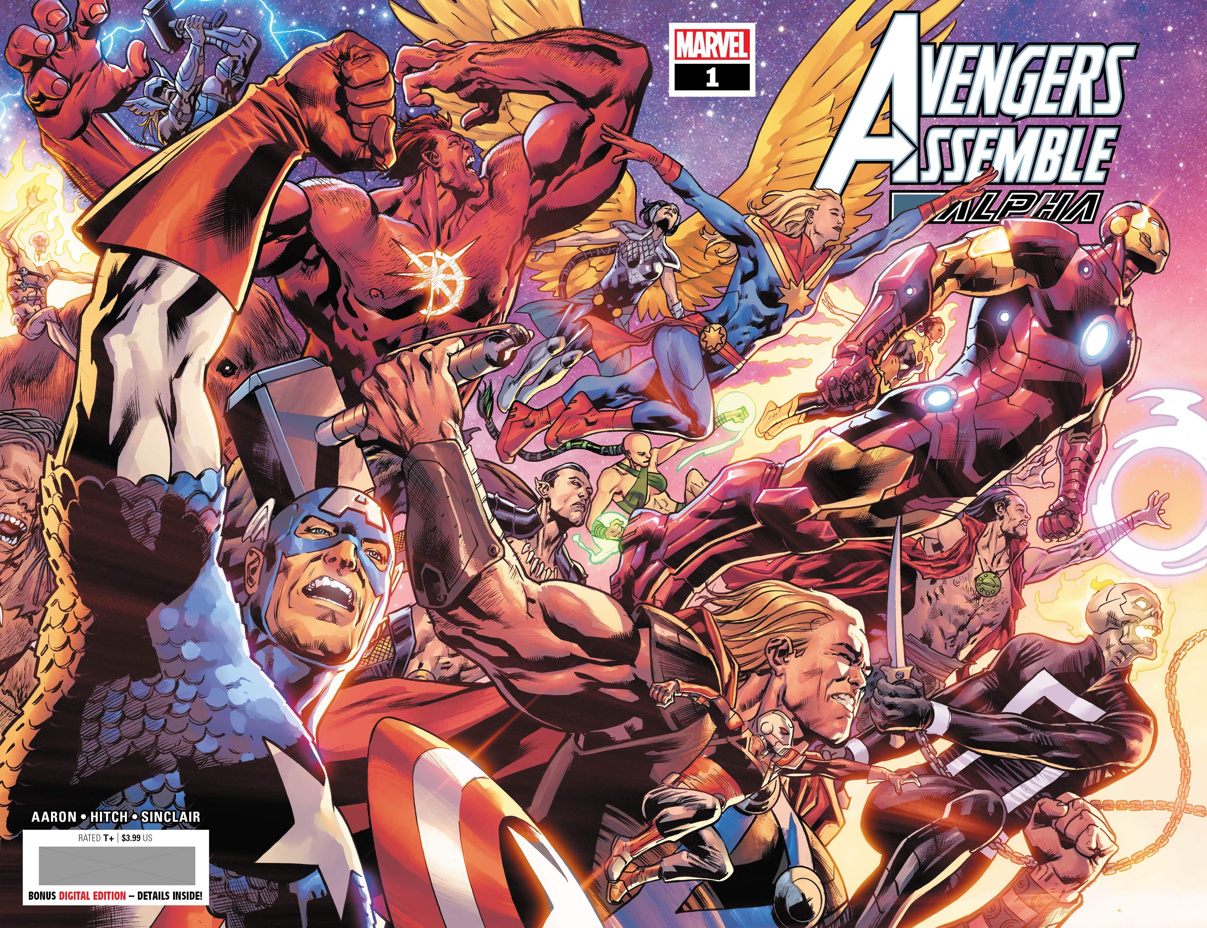 AVENGERS ASSEMBLE ALPHA #1 cover by Bryan Hitch