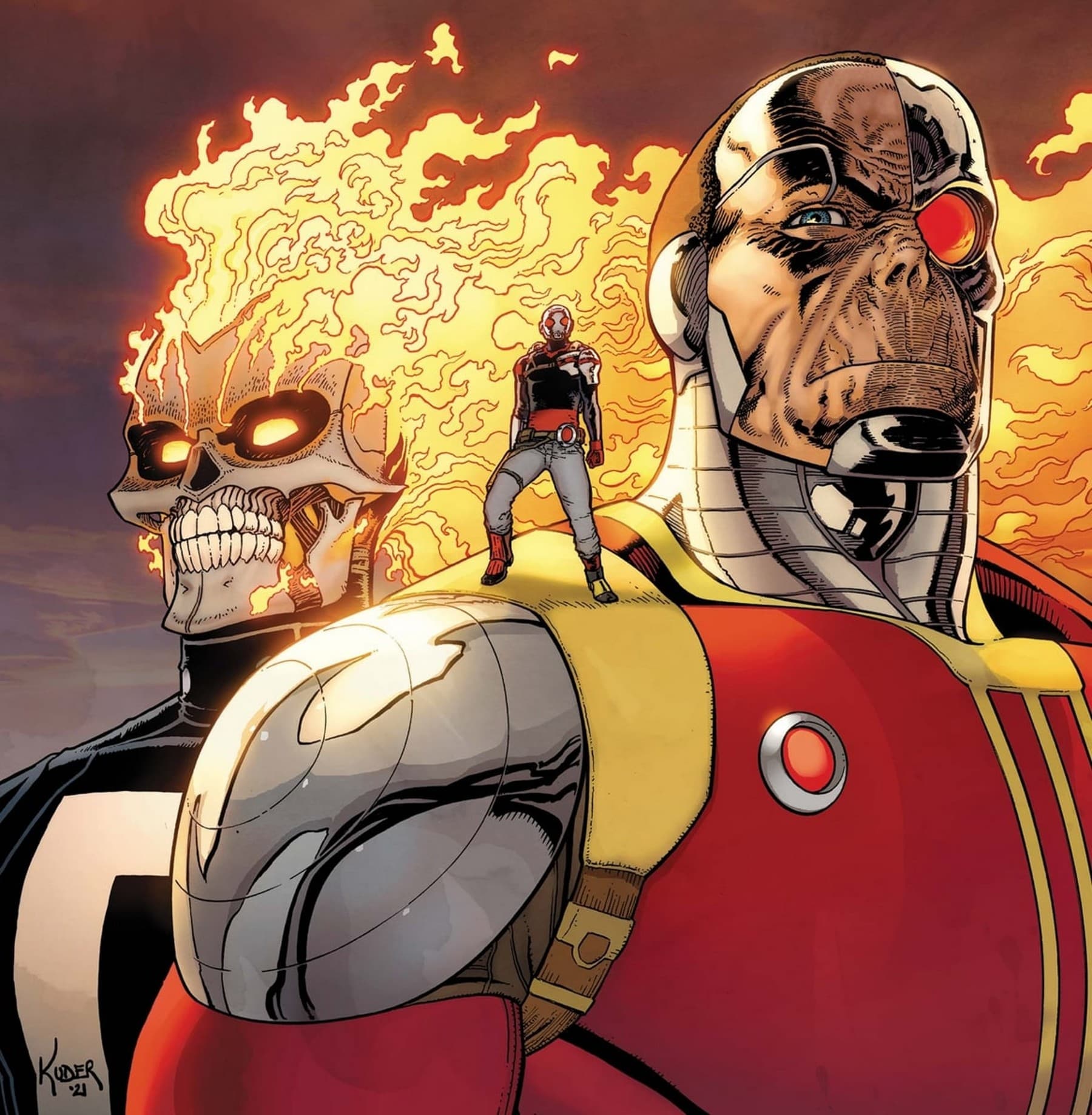 AVENGERS FOREVER (2021) #3 cover by Aaron Kuder and Jason Keith