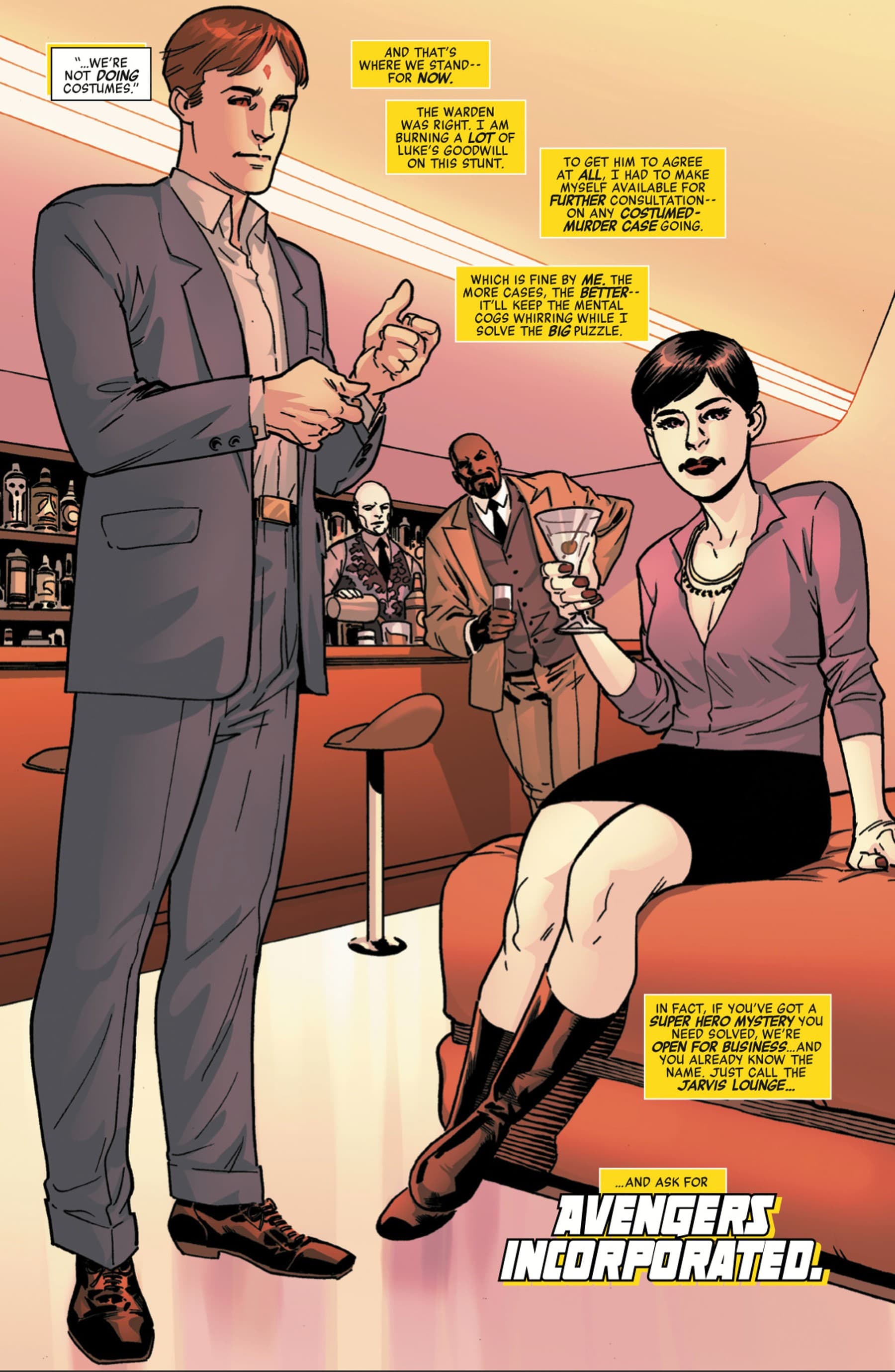 AVENGERS INC. (2023) #1 page by Al Ewing and Leonard Kirk