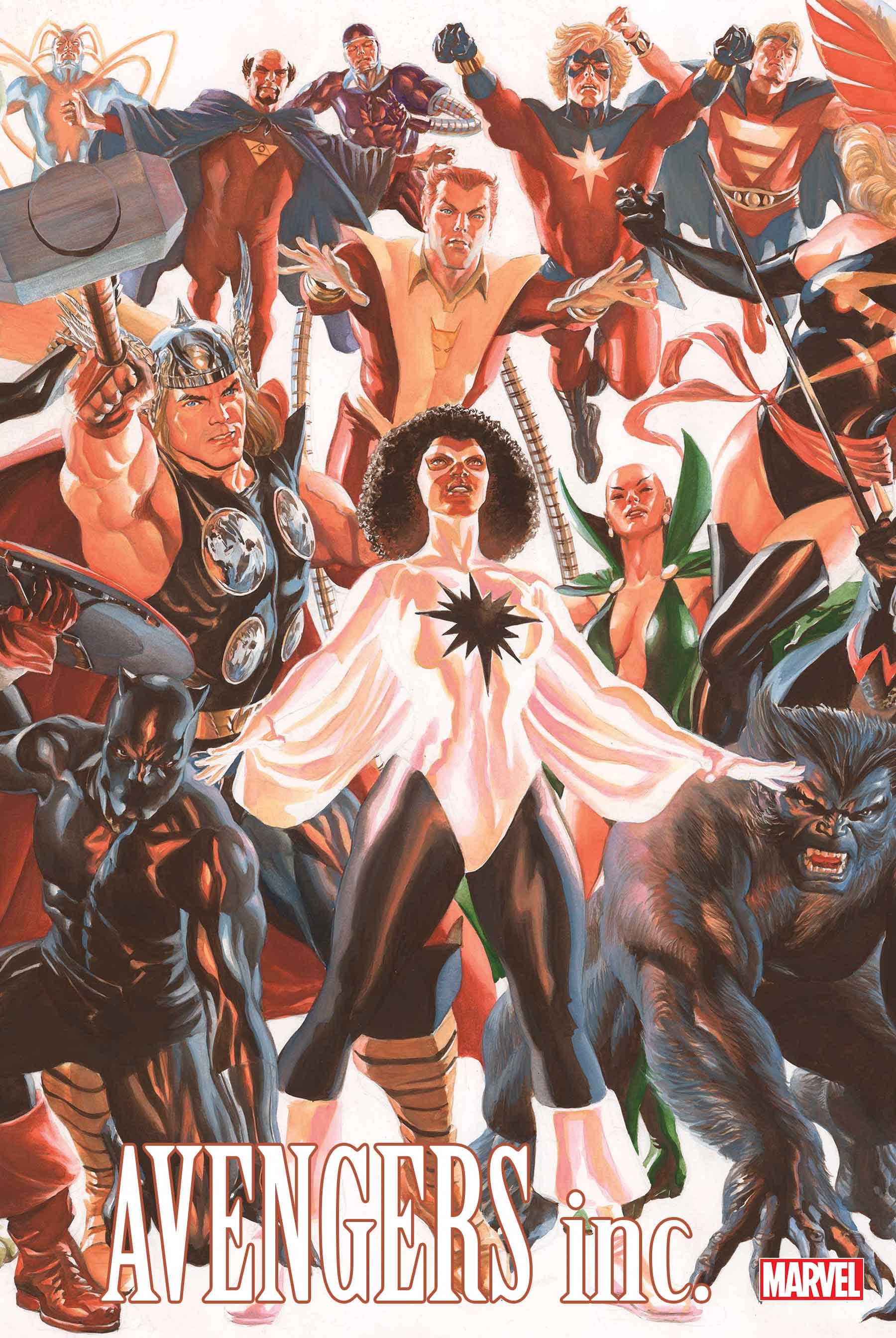 AVENGERS INC. #1 Connecting Avengers Variant Cover by Alex Ross