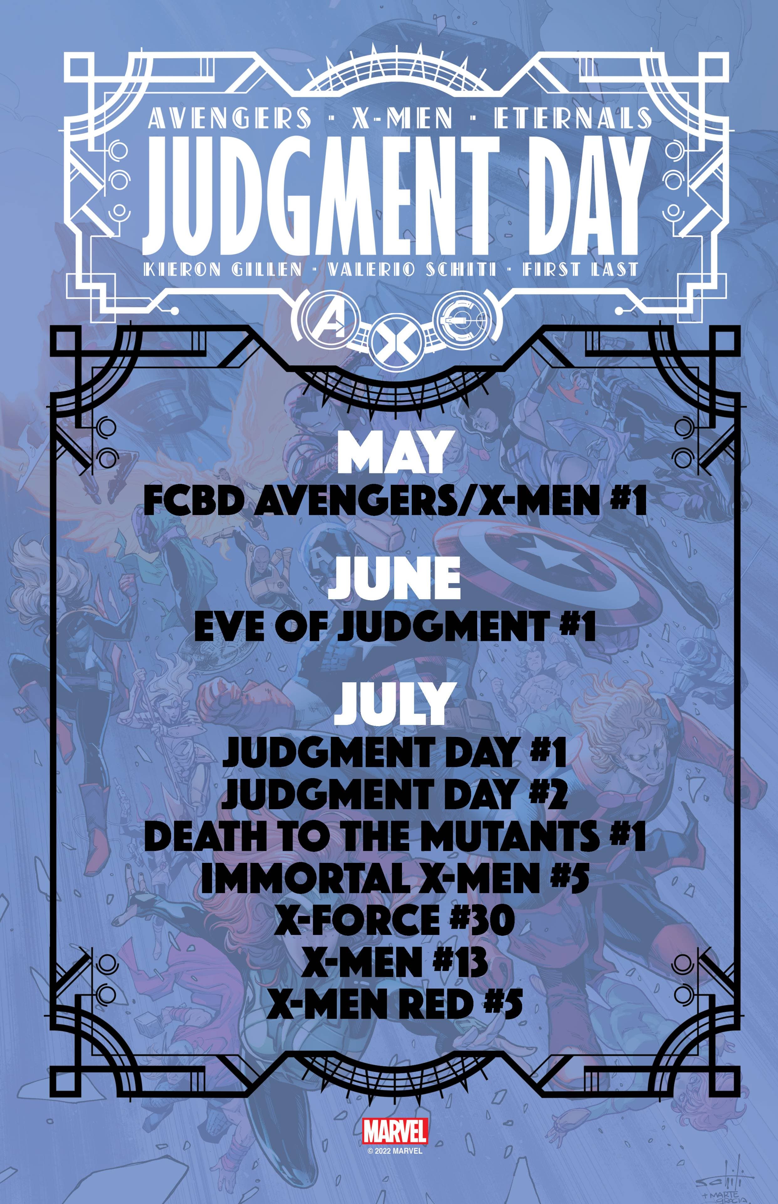 A.X.E.: JUDGMENT DAY reading checklist