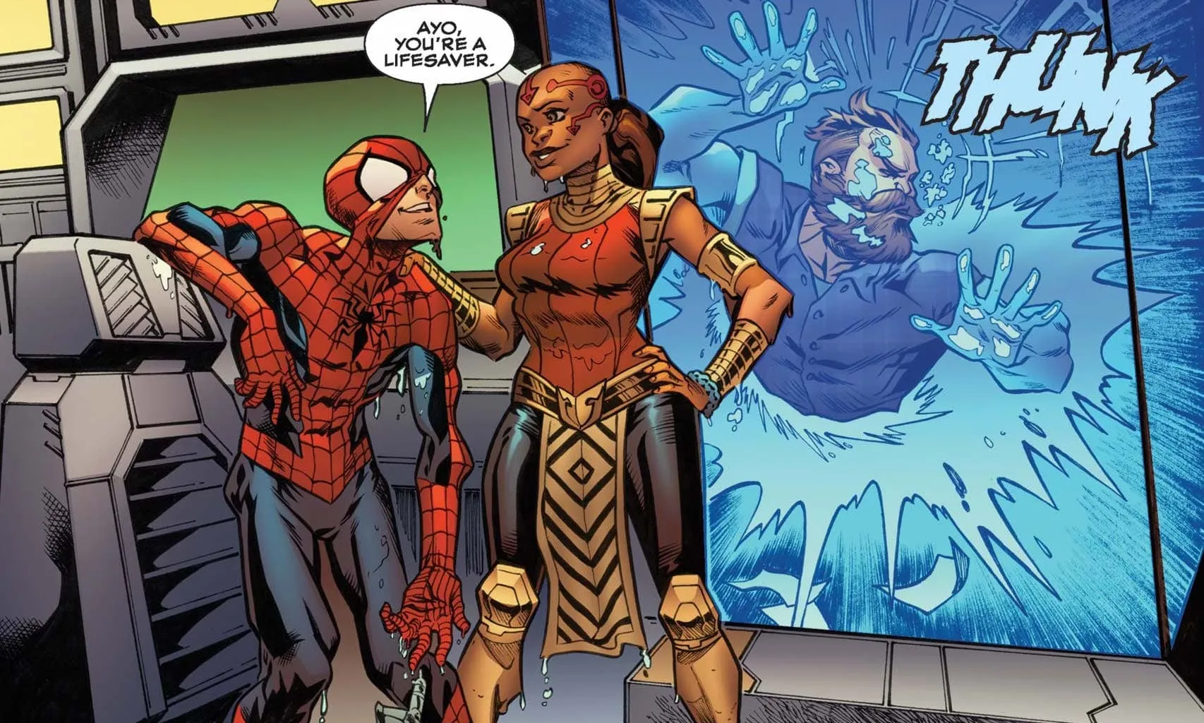 Ayo and Spider-Man