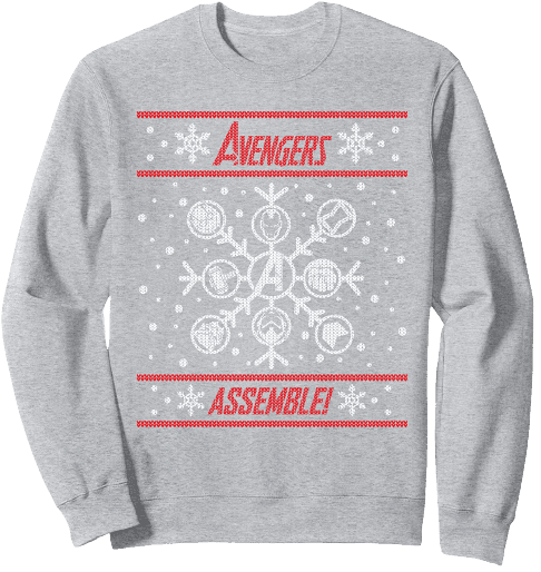 Buy it <a href=https://www.amazon.com/Marvel-Avengers-Assemble-Holiday-Sweatshirt/dp/B08M57J99N>here</a>