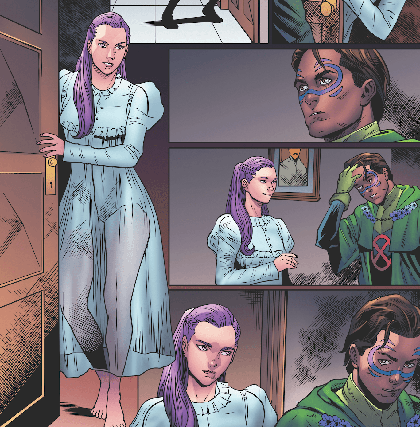 Interior art by Wilson Santos and Marcus To; inks by Sean Parsons, Marcus To, Roberto Poggi, and Victor Nava; colors by Erick Arciniega