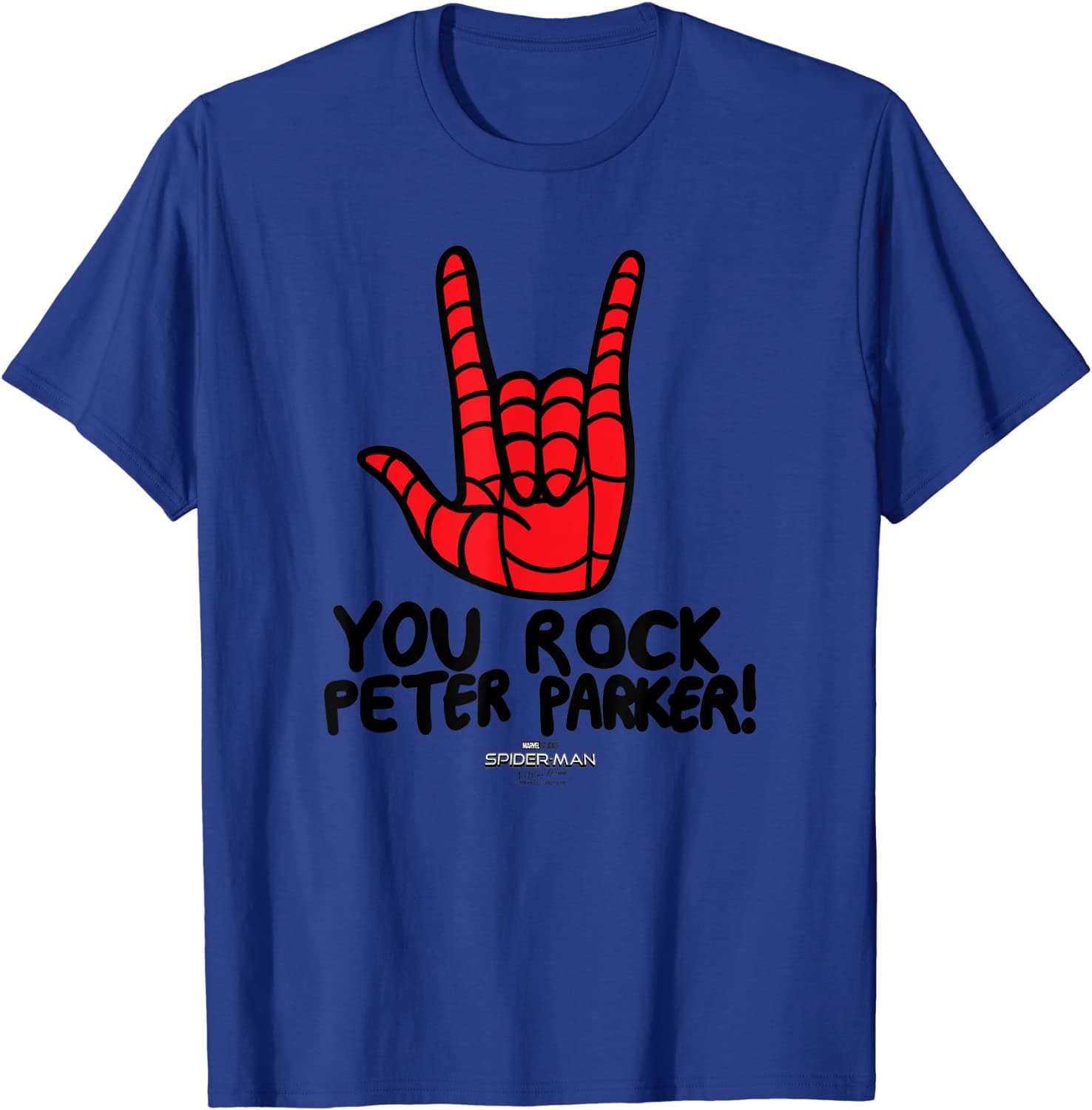 Spider-Man Rocker T-Shirt / shop it <a href=https://www.amazon.com/Marvel-Spider-Man-Home-Rocker-T-Shirt/dp/B09BKCVT4B>here</a>