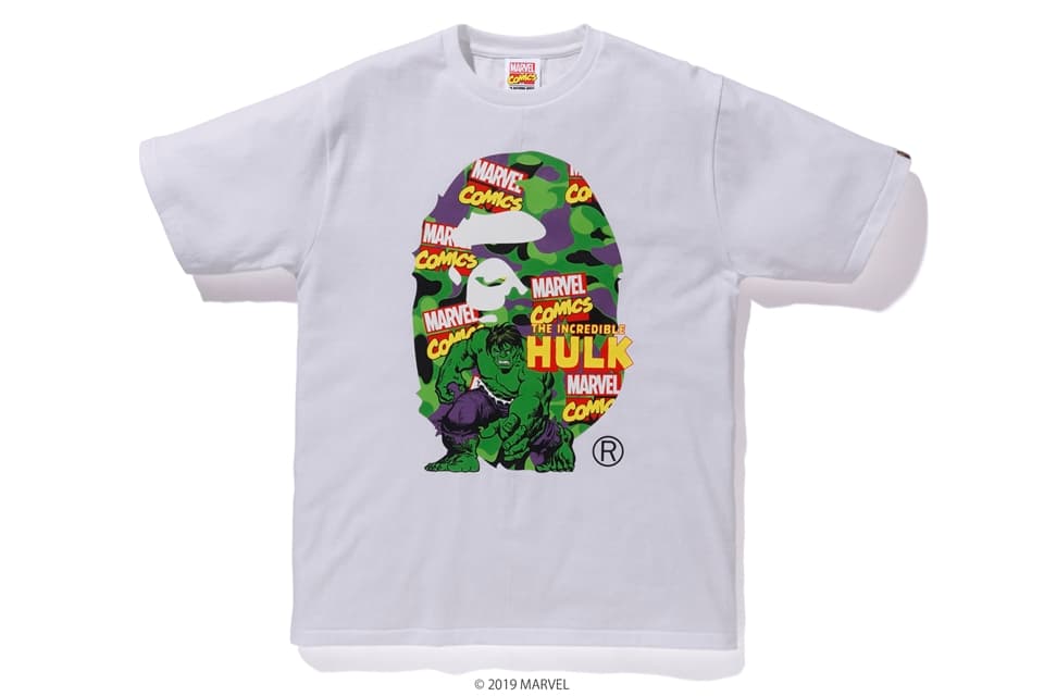 BAPE x Marvel Camo The Hulk Tee