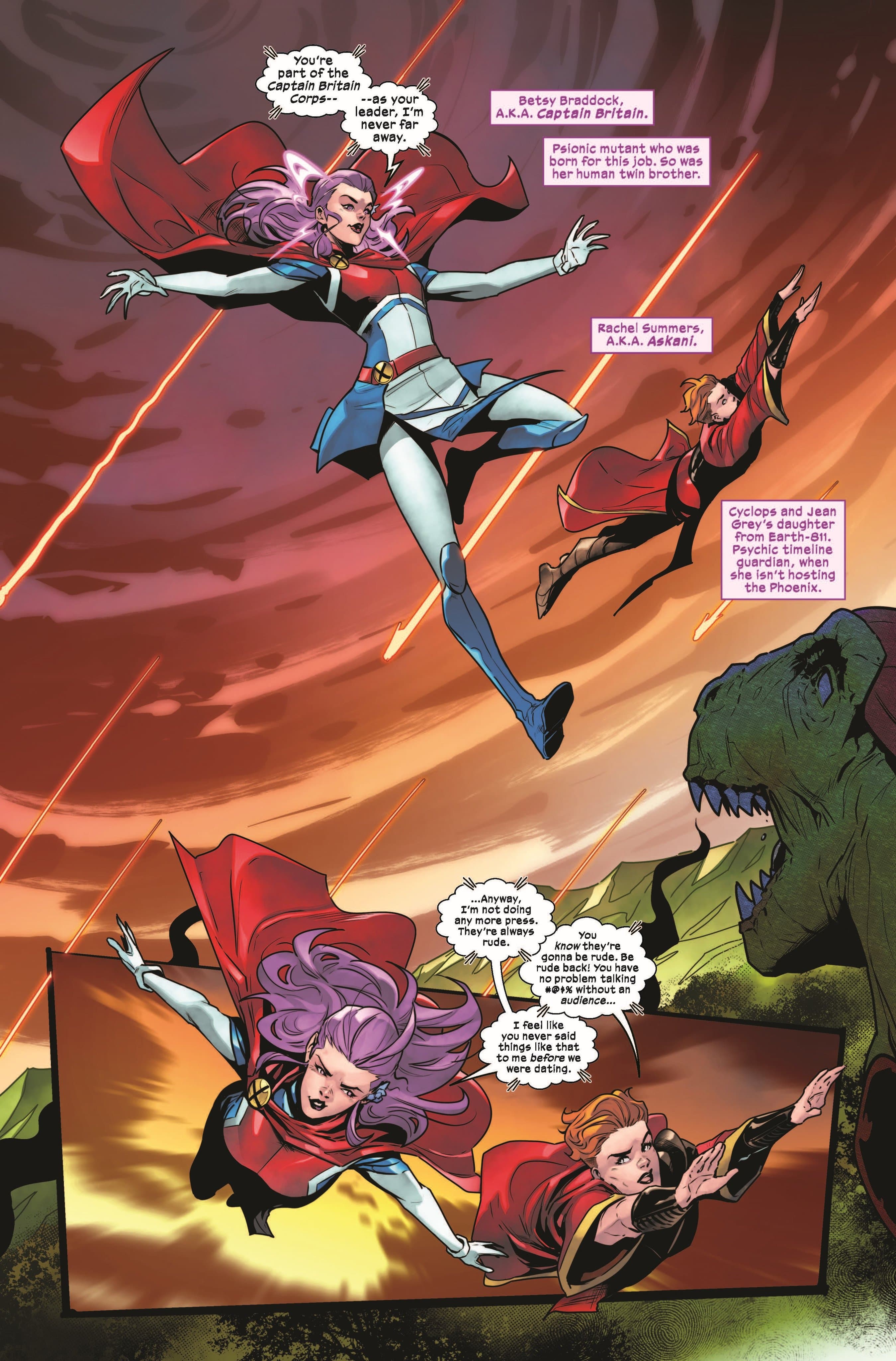 BETSY BRADDOCK: CAPTAIN BRITAIN (2023) #1 page by Tini Howard and Vasco Georgiev