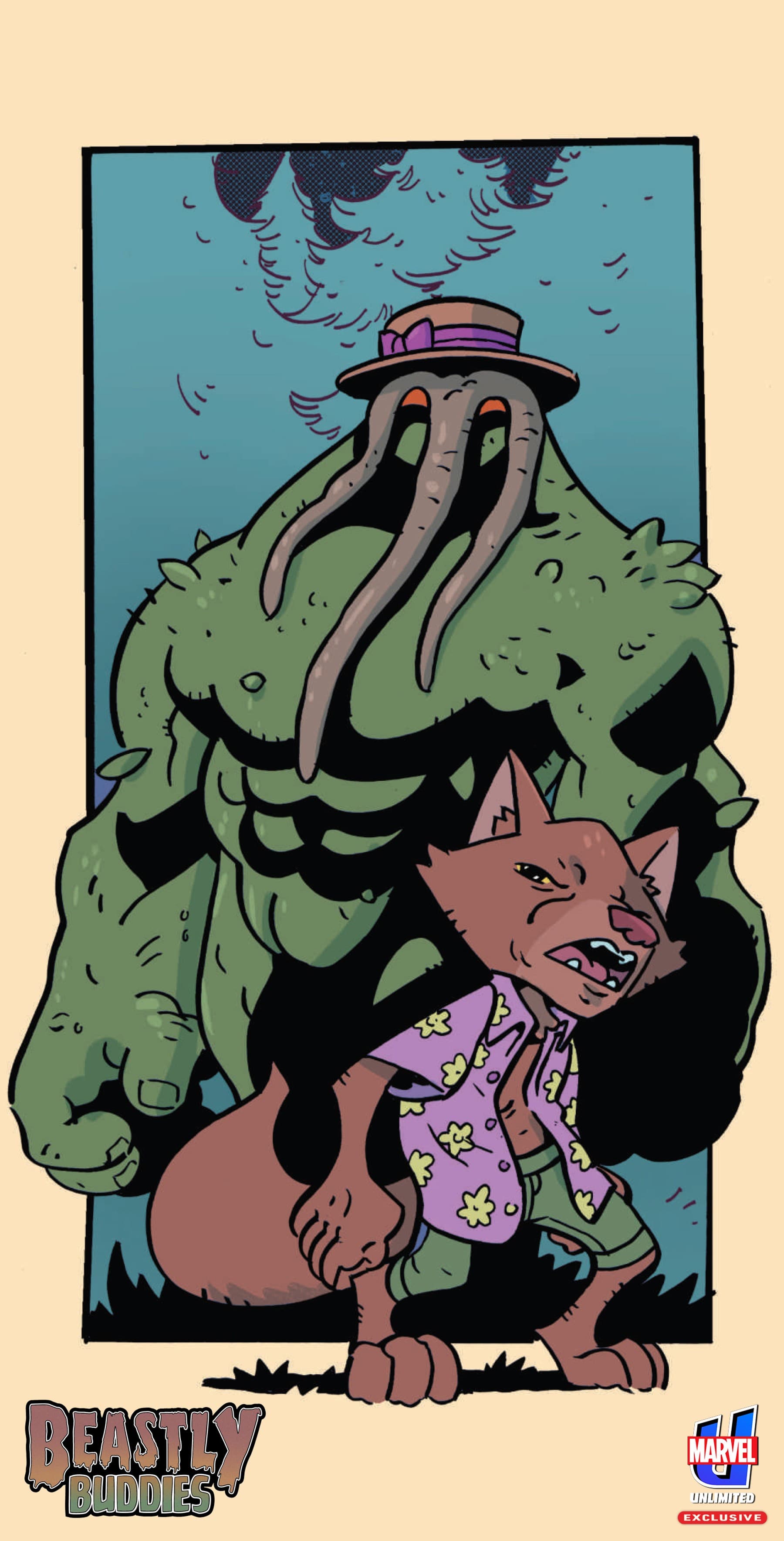 BEASTLY BUDDIES INFINITY COMIC artwork by Armand Bodnar