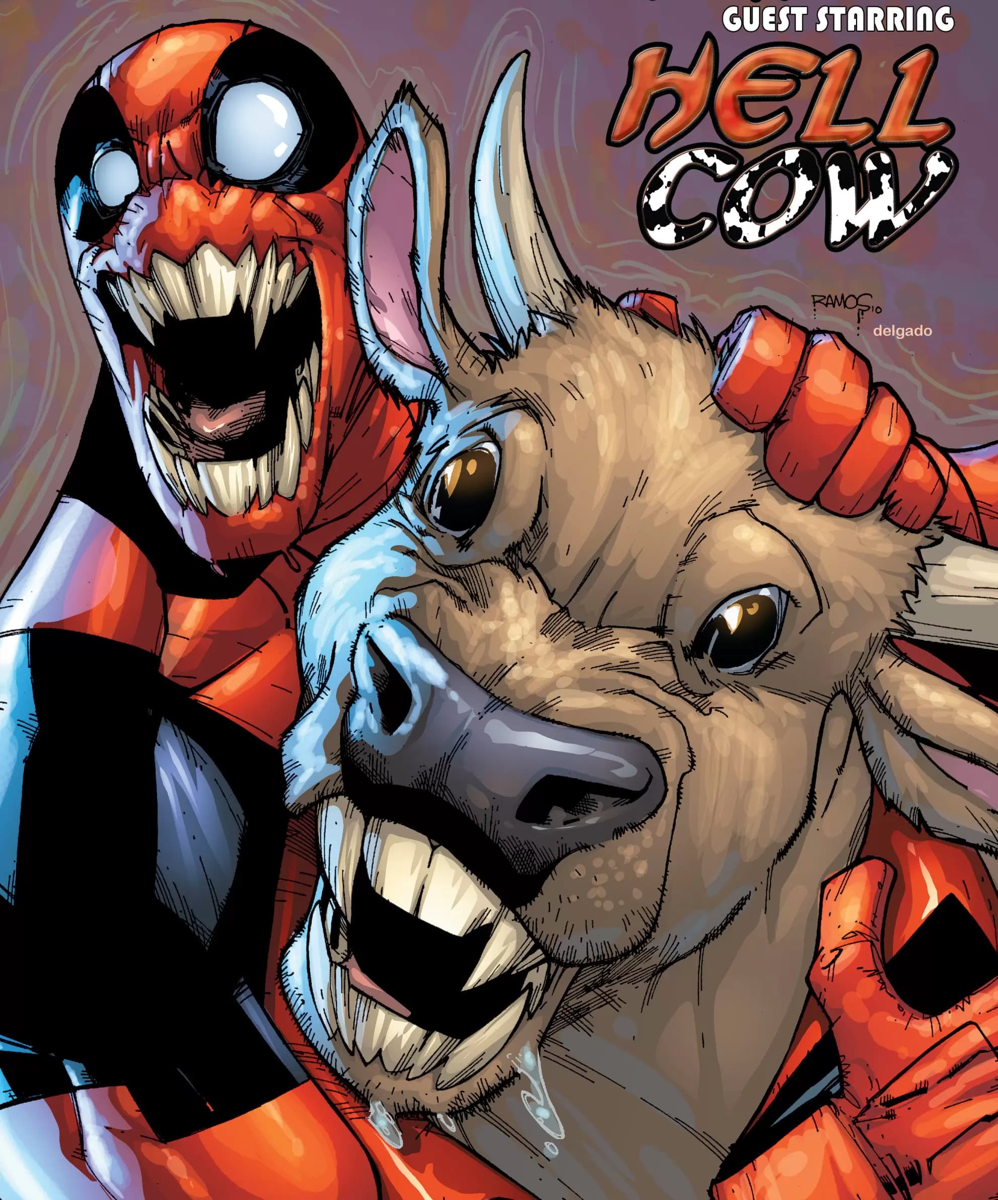 DEADPOOL TEAM-UP (2009) #885 cover by Humberto Ramos and Edgar Delgado