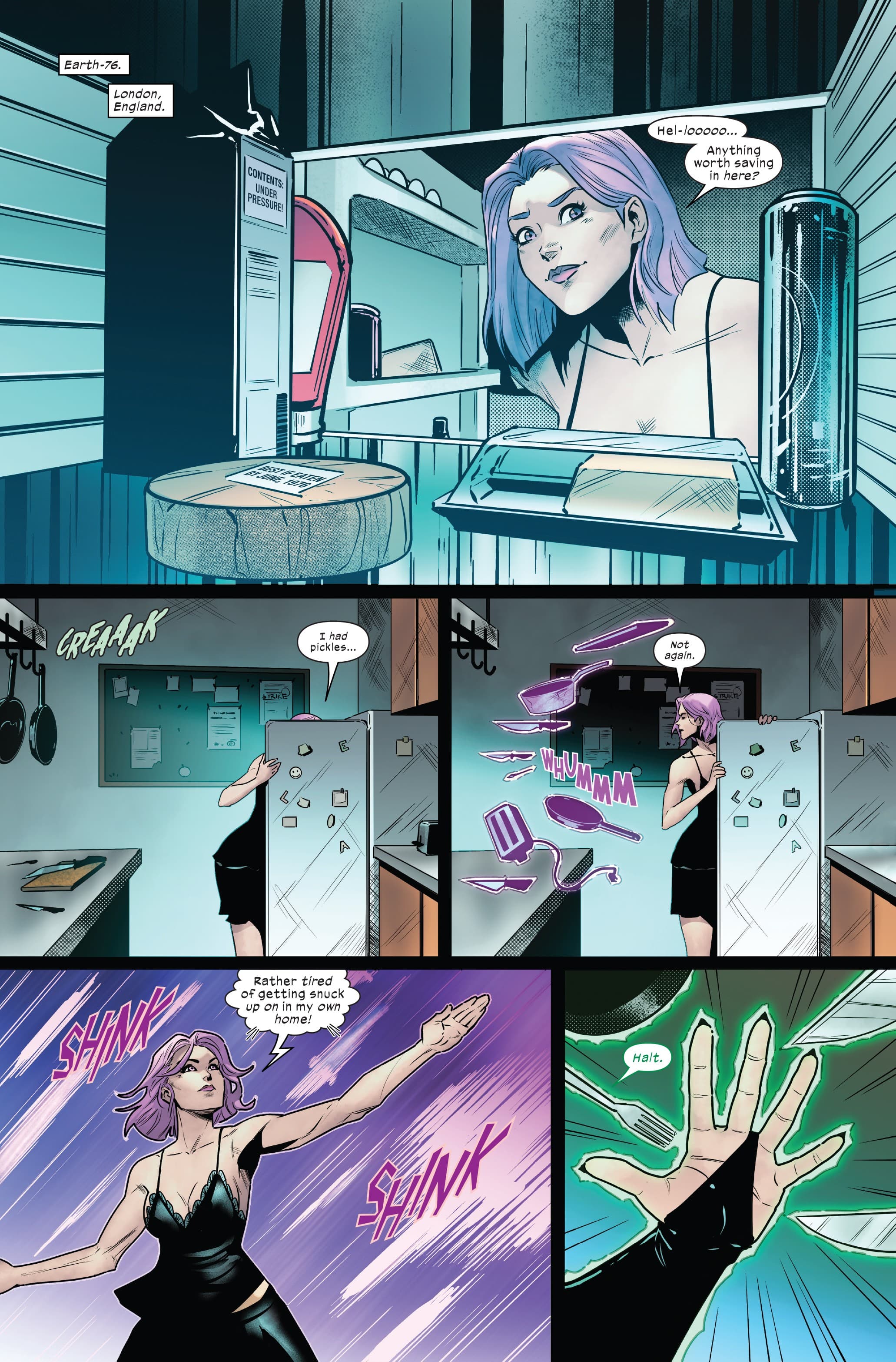 BETSY BRADDOCK: CAPTAIN BRITAIN (2023) #2 page by Tini Howard and Vasco Georgiev