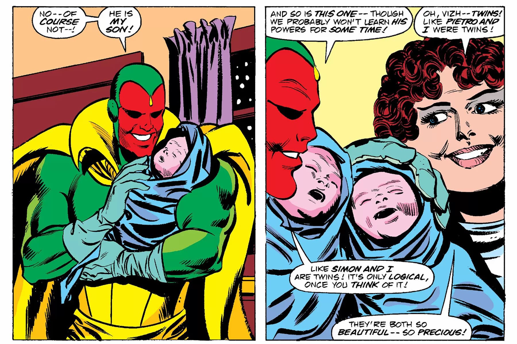 VISION AND THE SCARLET WITCH (1985) #12 art by Richard Howell, Frank Springer, and Petra Scotese