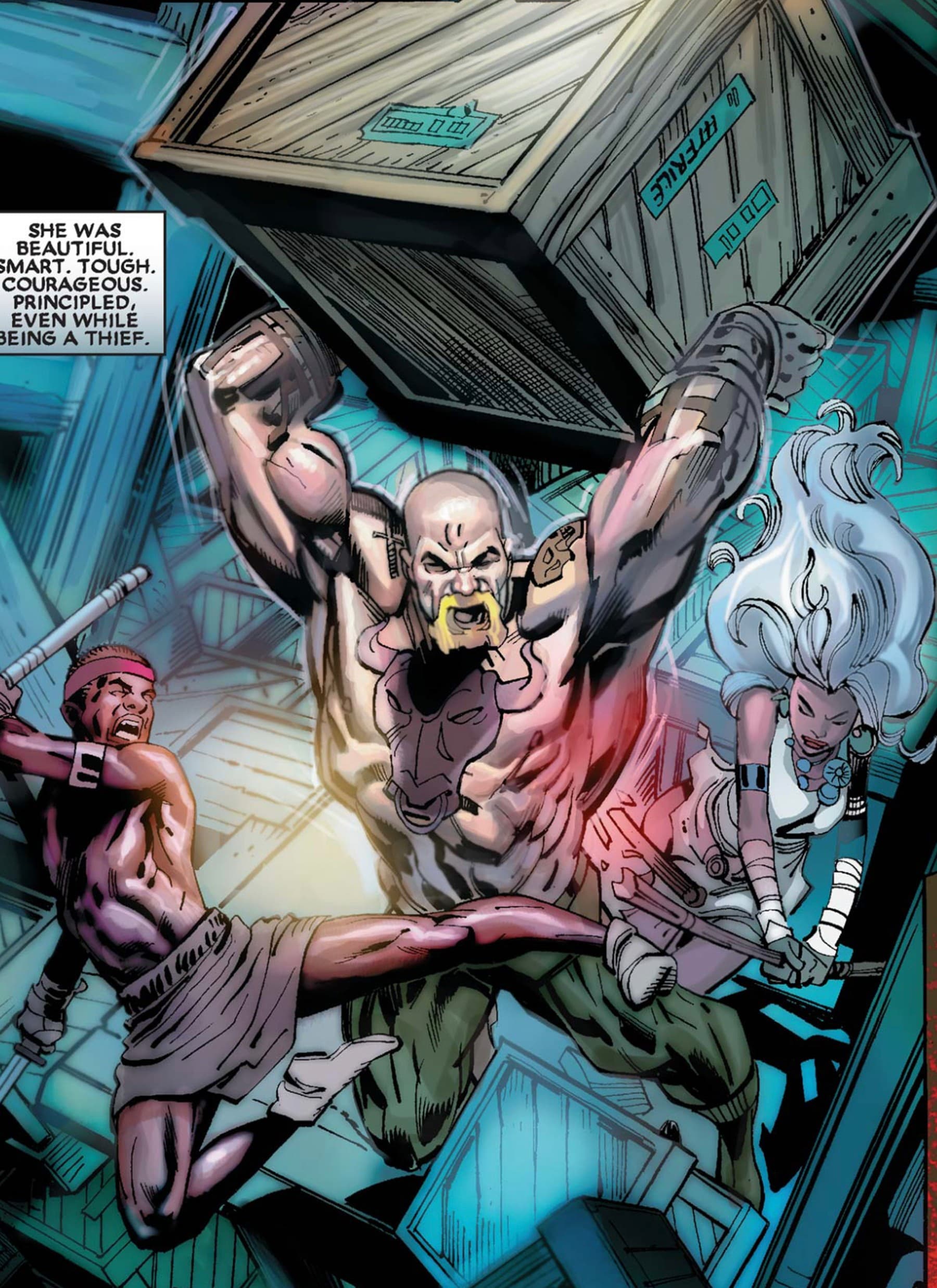 BLACK PANTHER (2005) #14 panel by Reginald Hudlin and Scot George Eaton