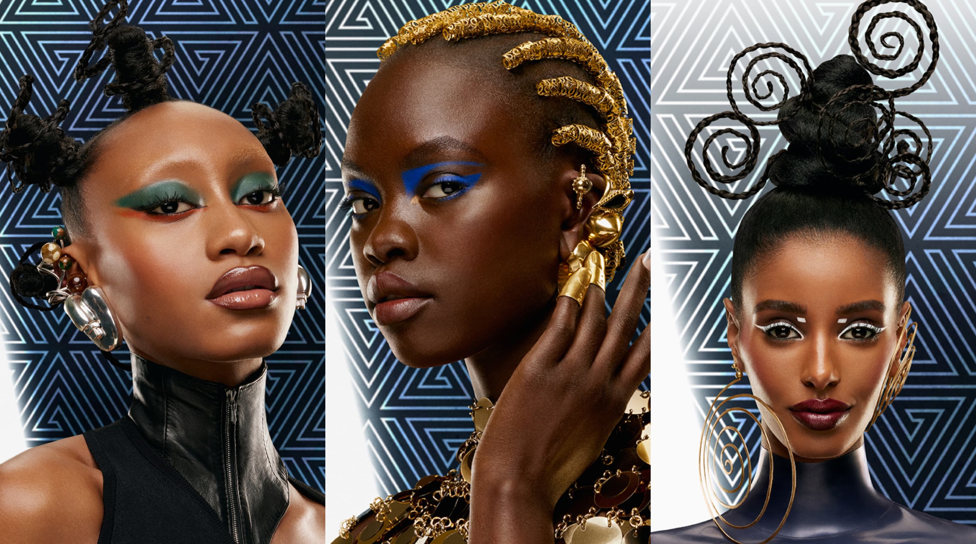 Black Panther Mac Cosmetics / shop it <a href=https://www.maccosmetics.com/marvel-wakanda-forever>here</a>