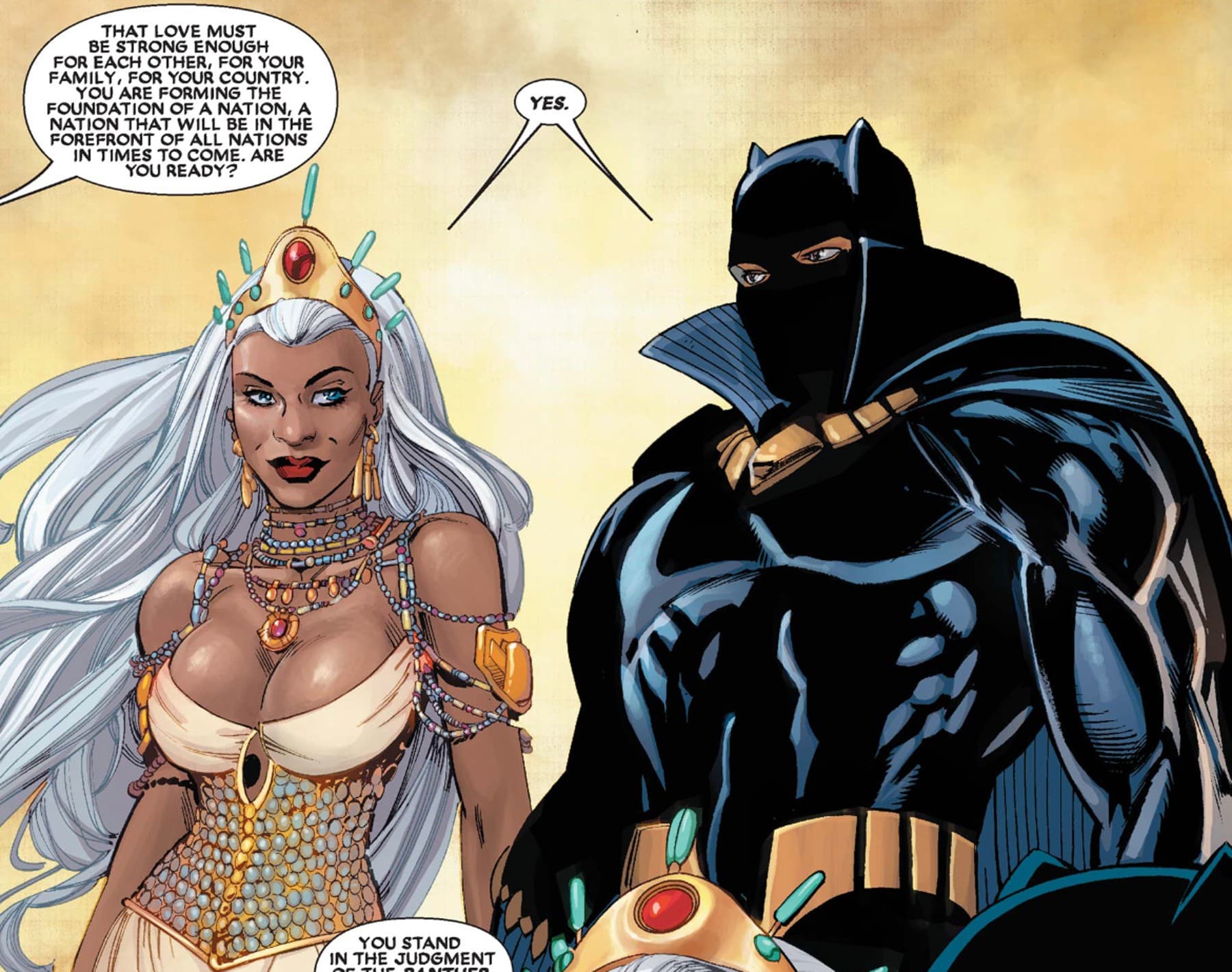 BLACK PANTHER (2005) #18 panel by Reginald Hudlin, Scot Eaton, and Kaare Andrews