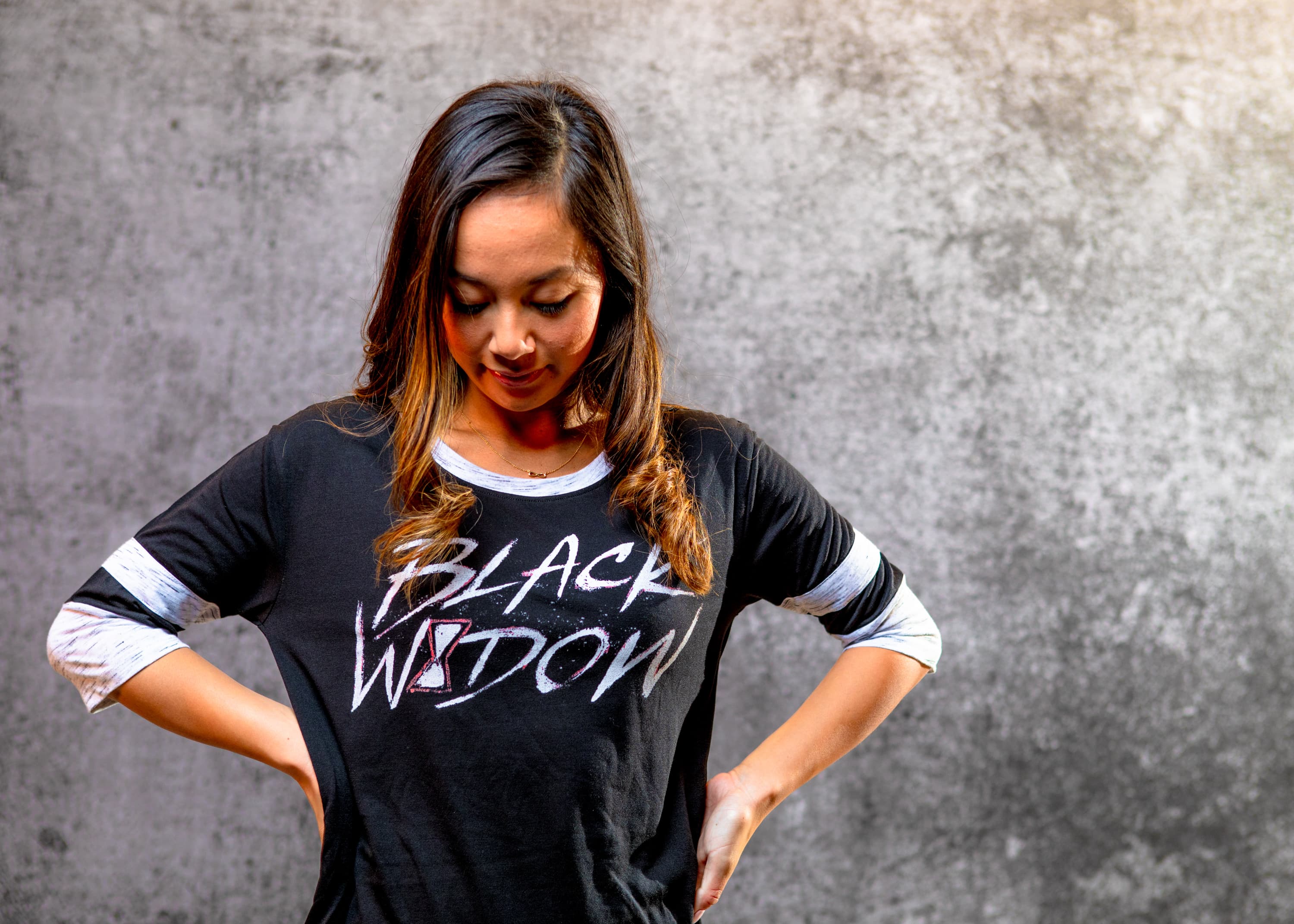 Black Widow Raglan Tee