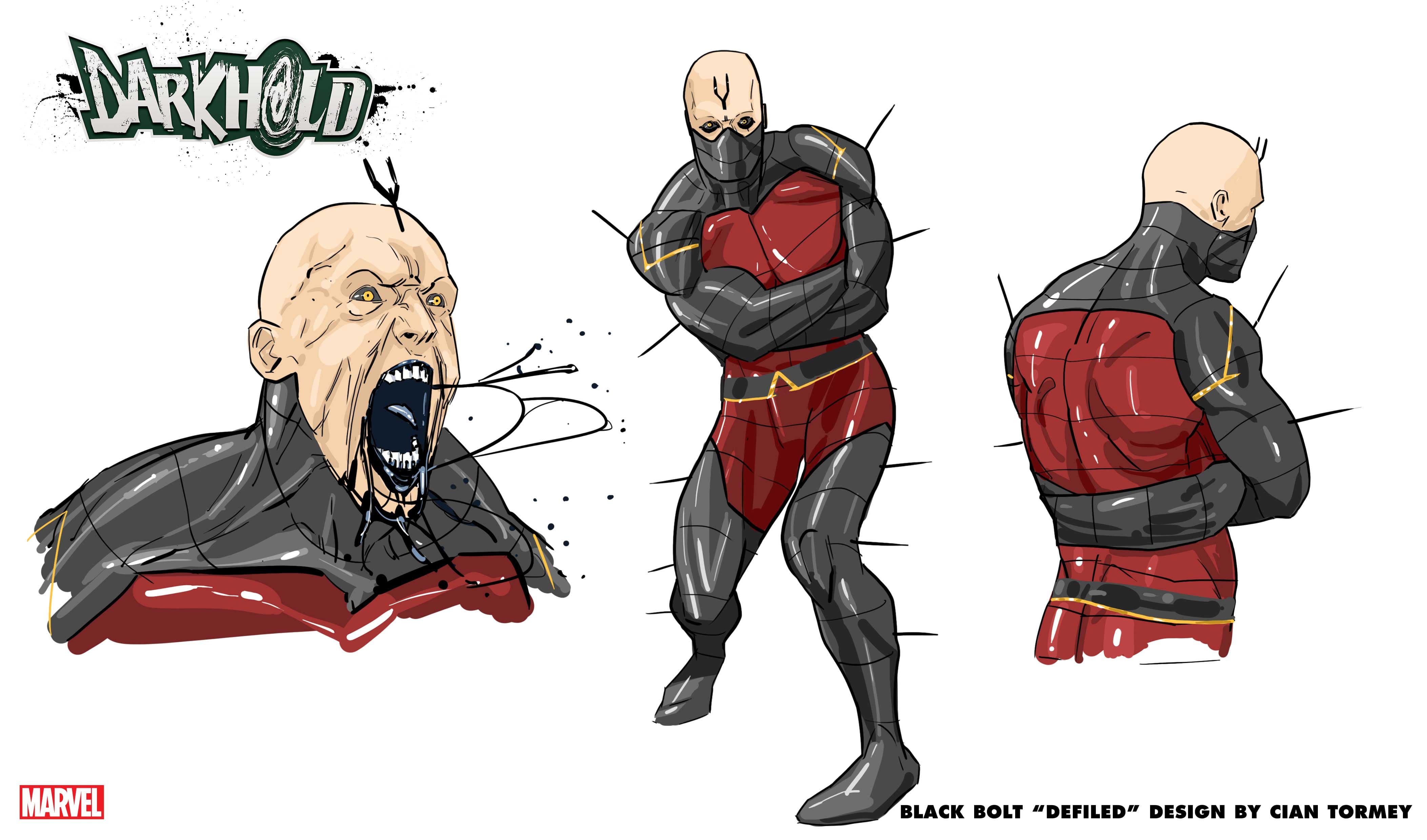 Black Bolt "Defiled" Design by Cian Tormey 