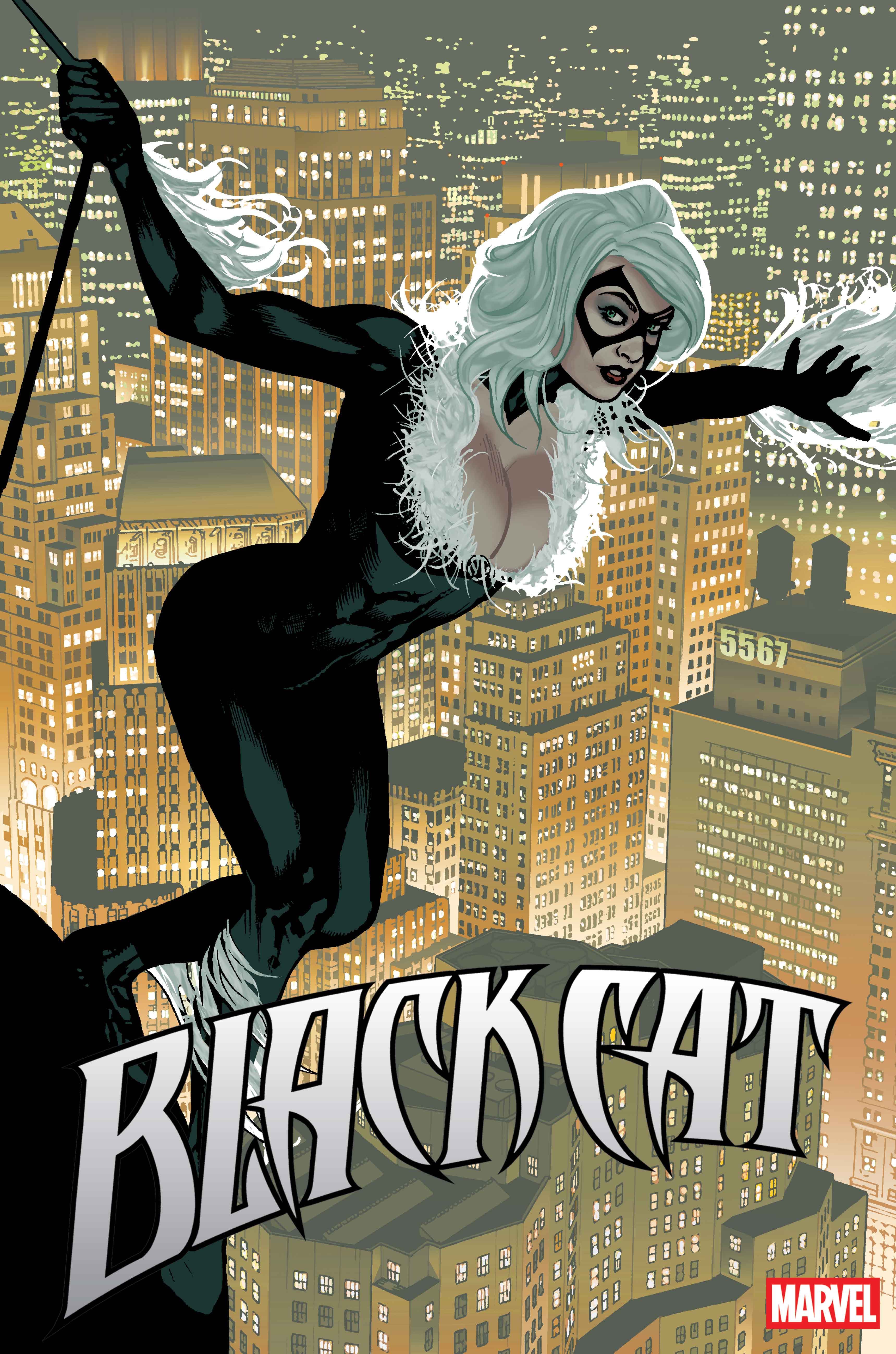 BLACK CAT #1 Cover by ADAM HUGHES