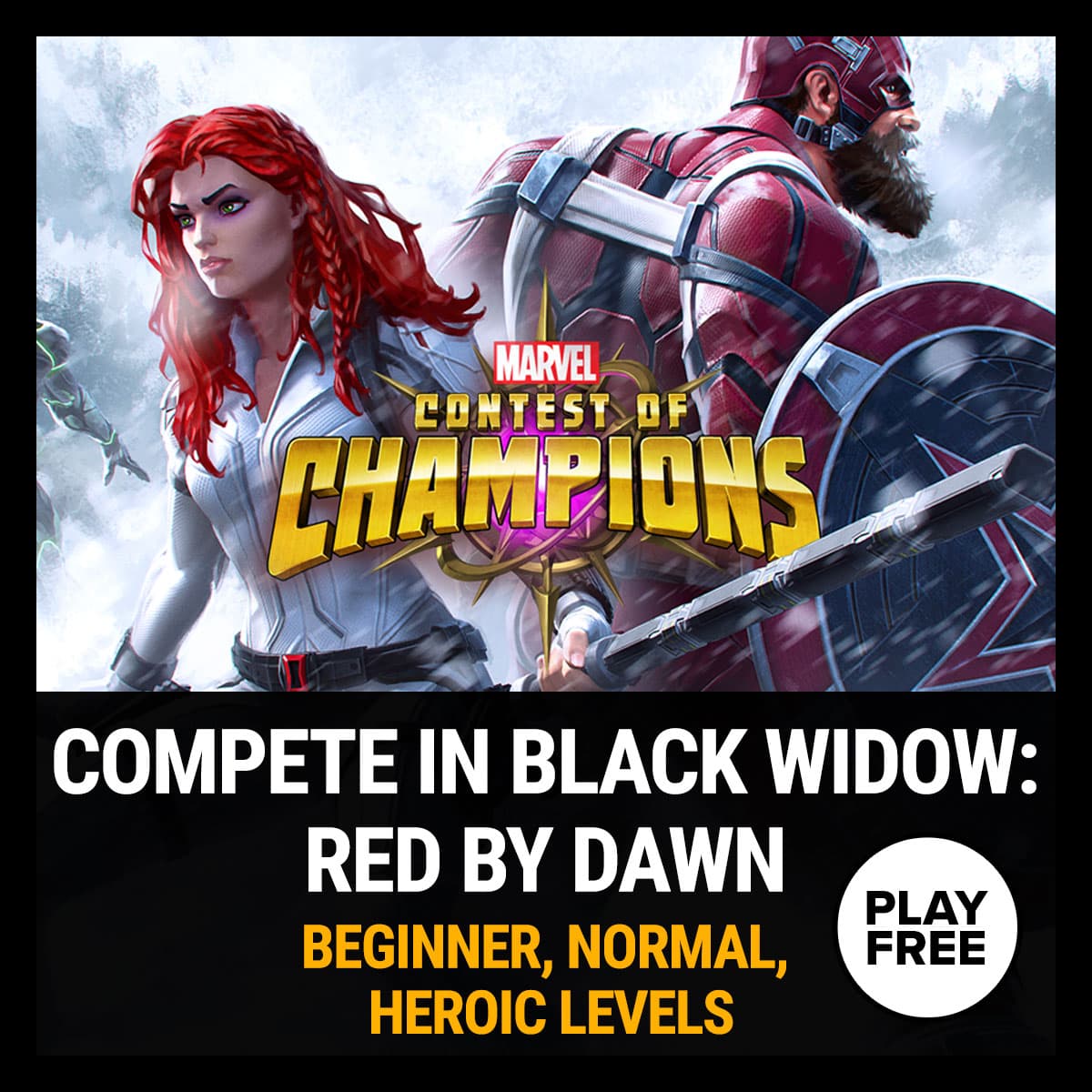 Marvel Insider Challenge: Compete in Marvel Contest of Champions Black Widow: Red by Dawn
