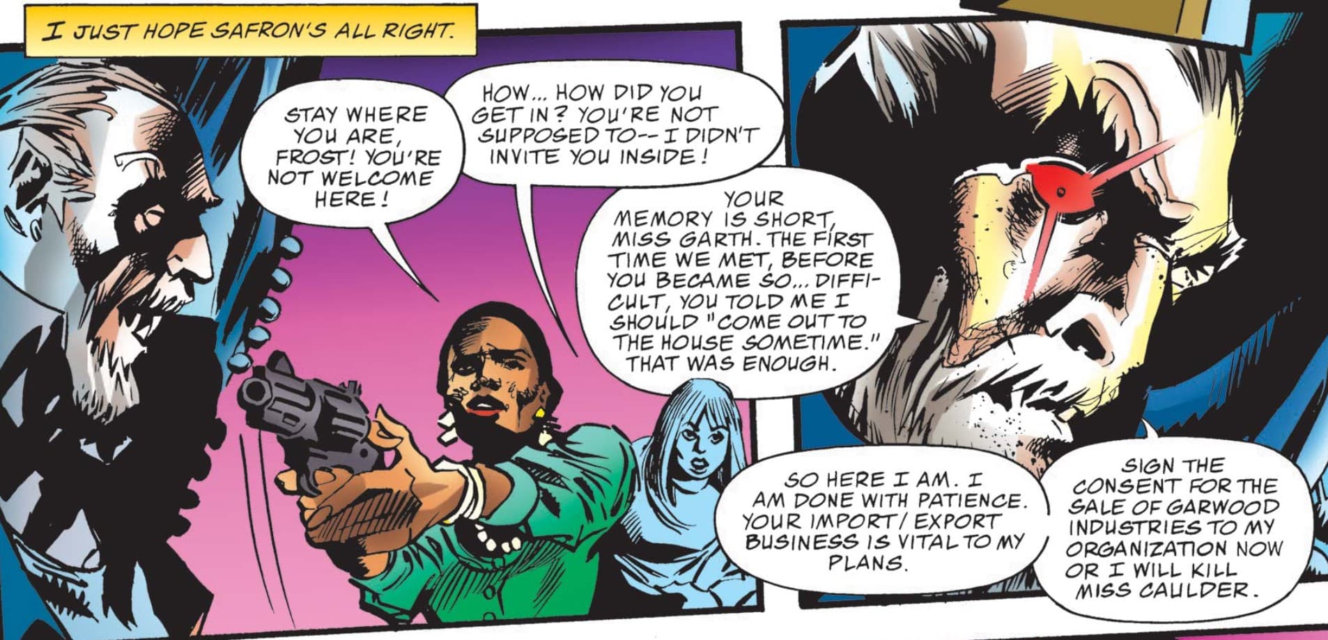 BLADE: CRESCENT CITY BLUES (1998) #1 panels by Christopher Golden and Gene Colan