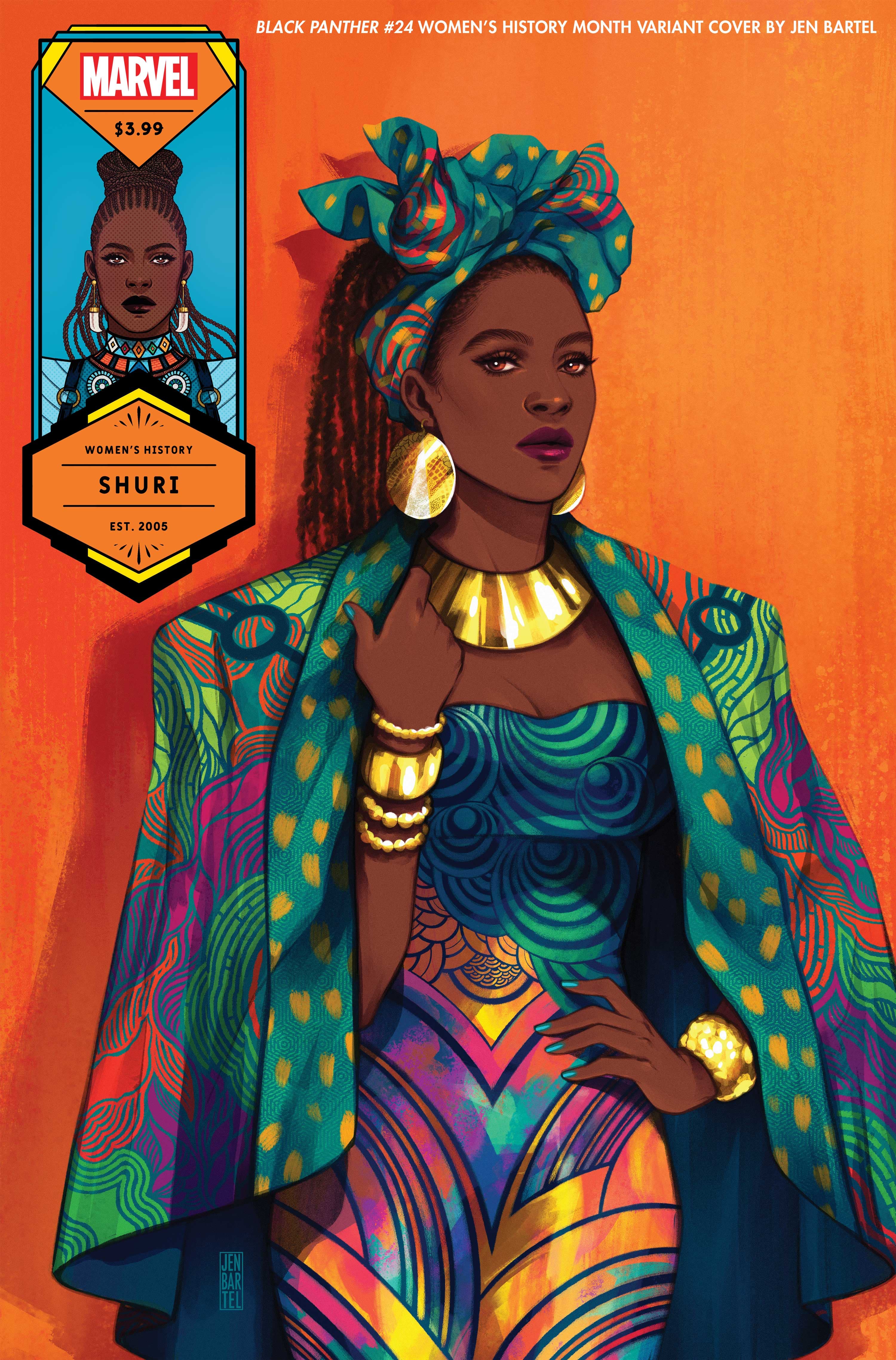 BLACK PANTHER #24 WOMEN’S HISTORY MONTH VARIANT COVER