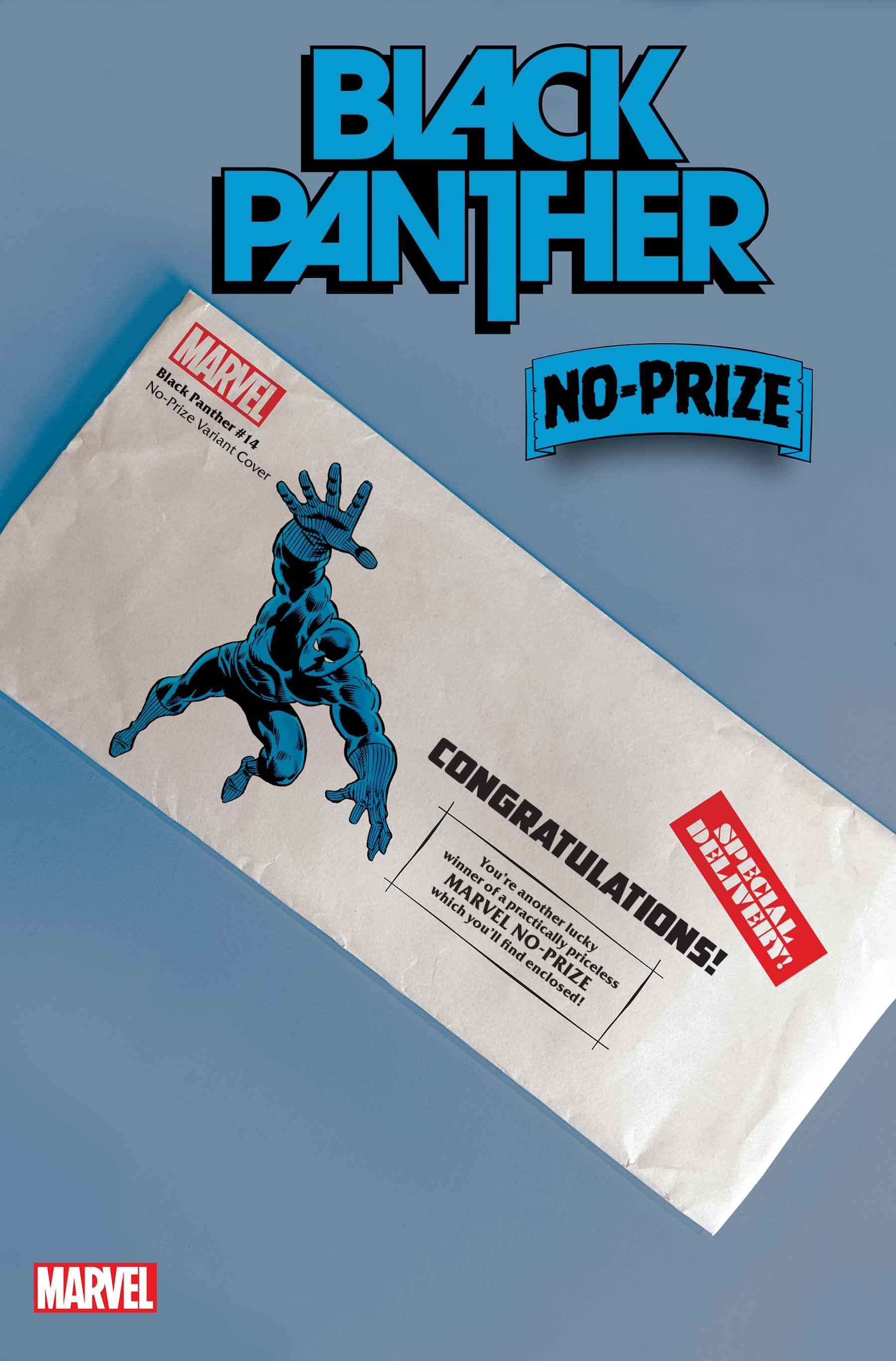 BLACK PANTHER #14 No-Prize Variant Cover, on sale 2/8