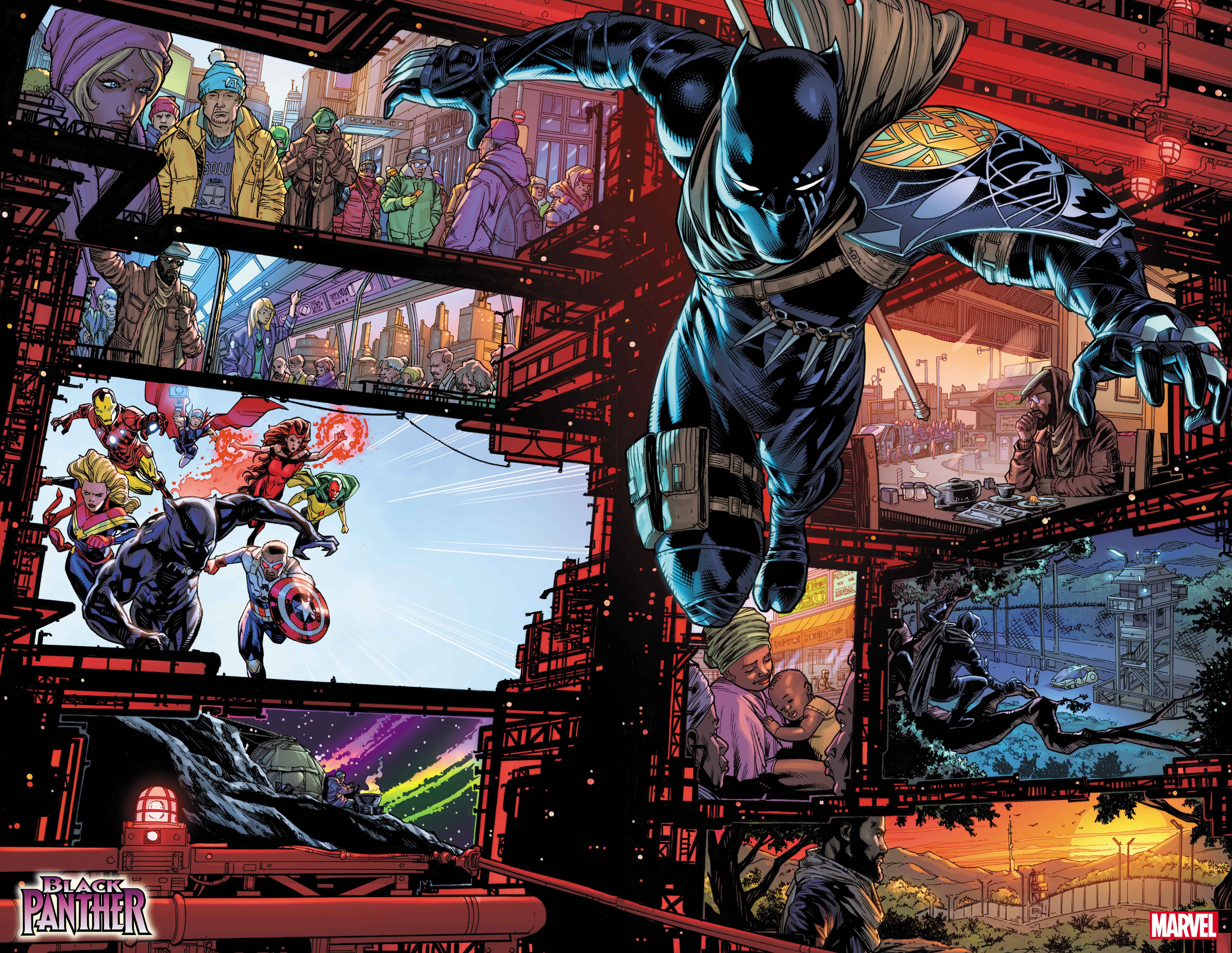 BLACK PANTHER #1 interior artwork by Chris Allen